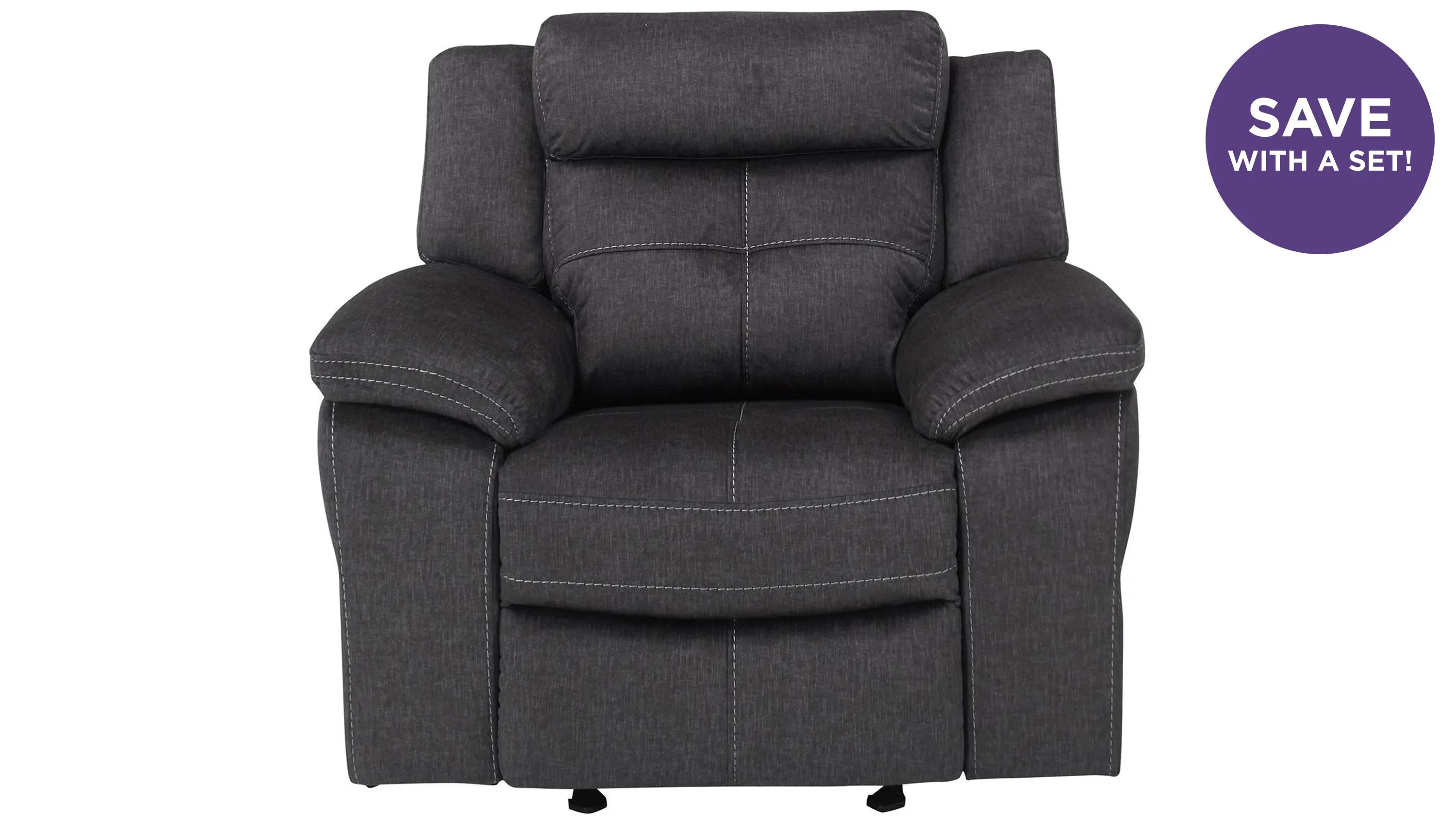 Lugano Microfiber Glider Rocker Recliner | Raymour & Flanigan
