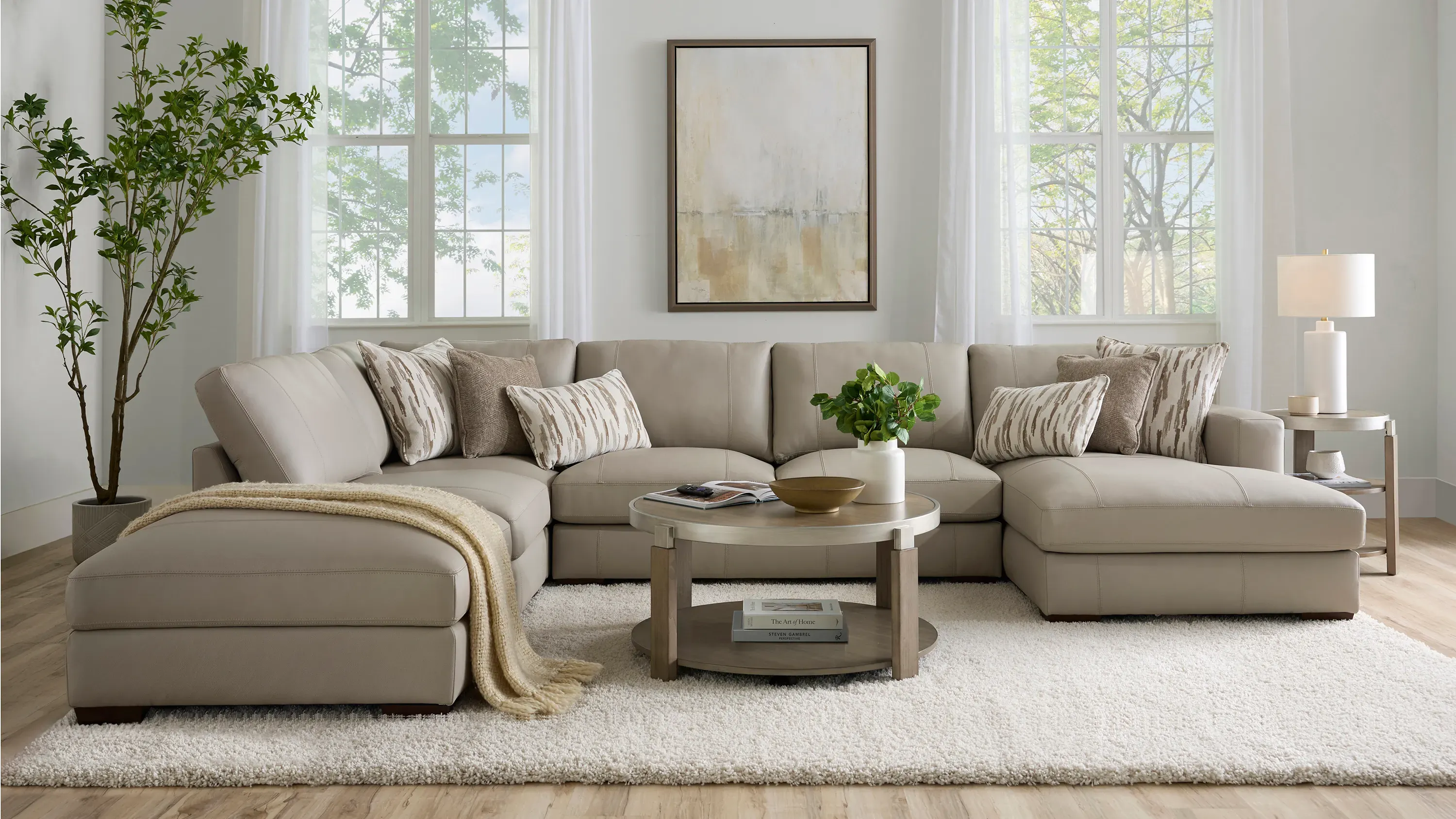 Oaklynn Leather Right Arm Facing Chaise
