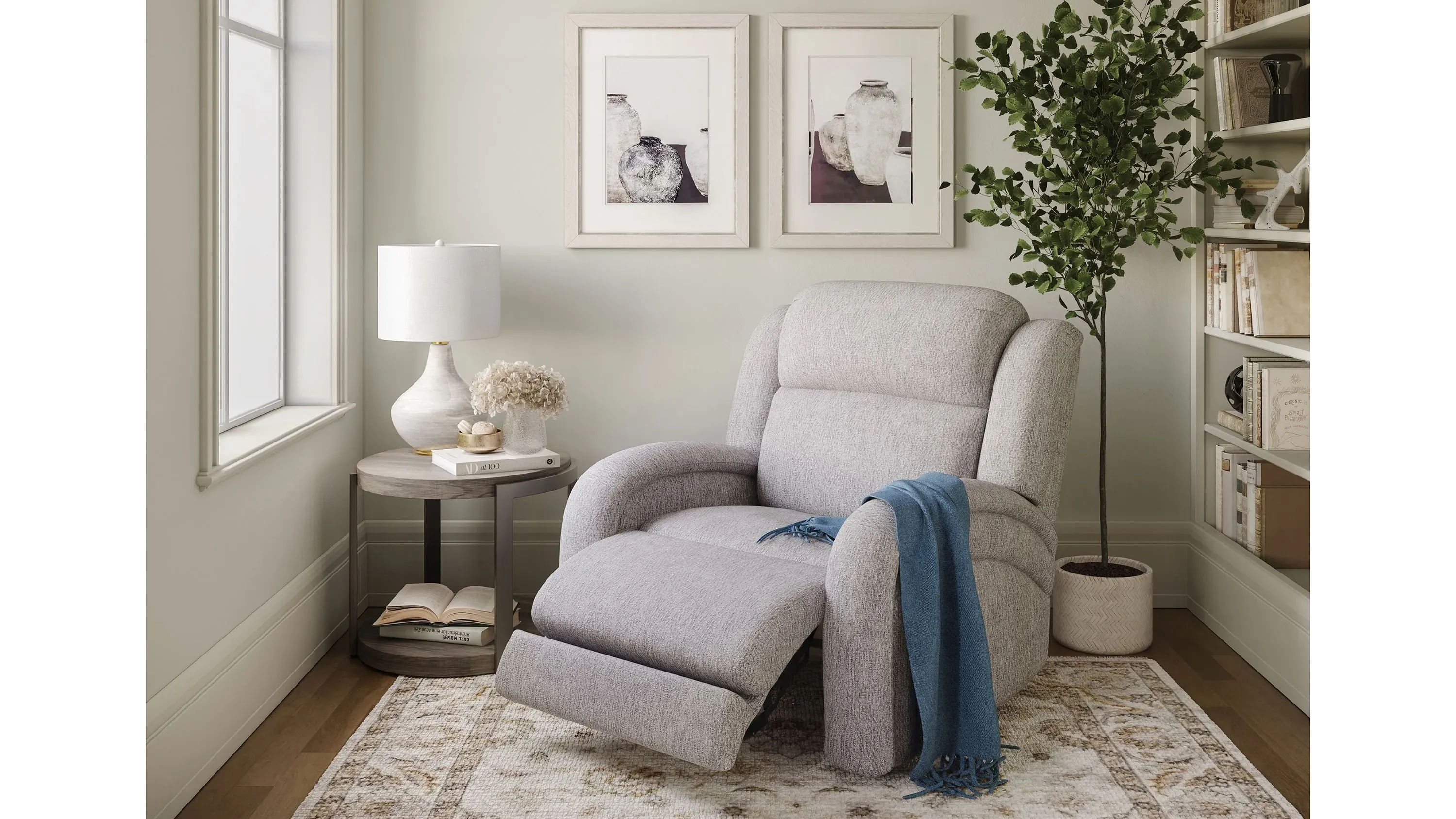 Zane Power Recliner w/ Power Headrest and Power Lumbar | Raymour
