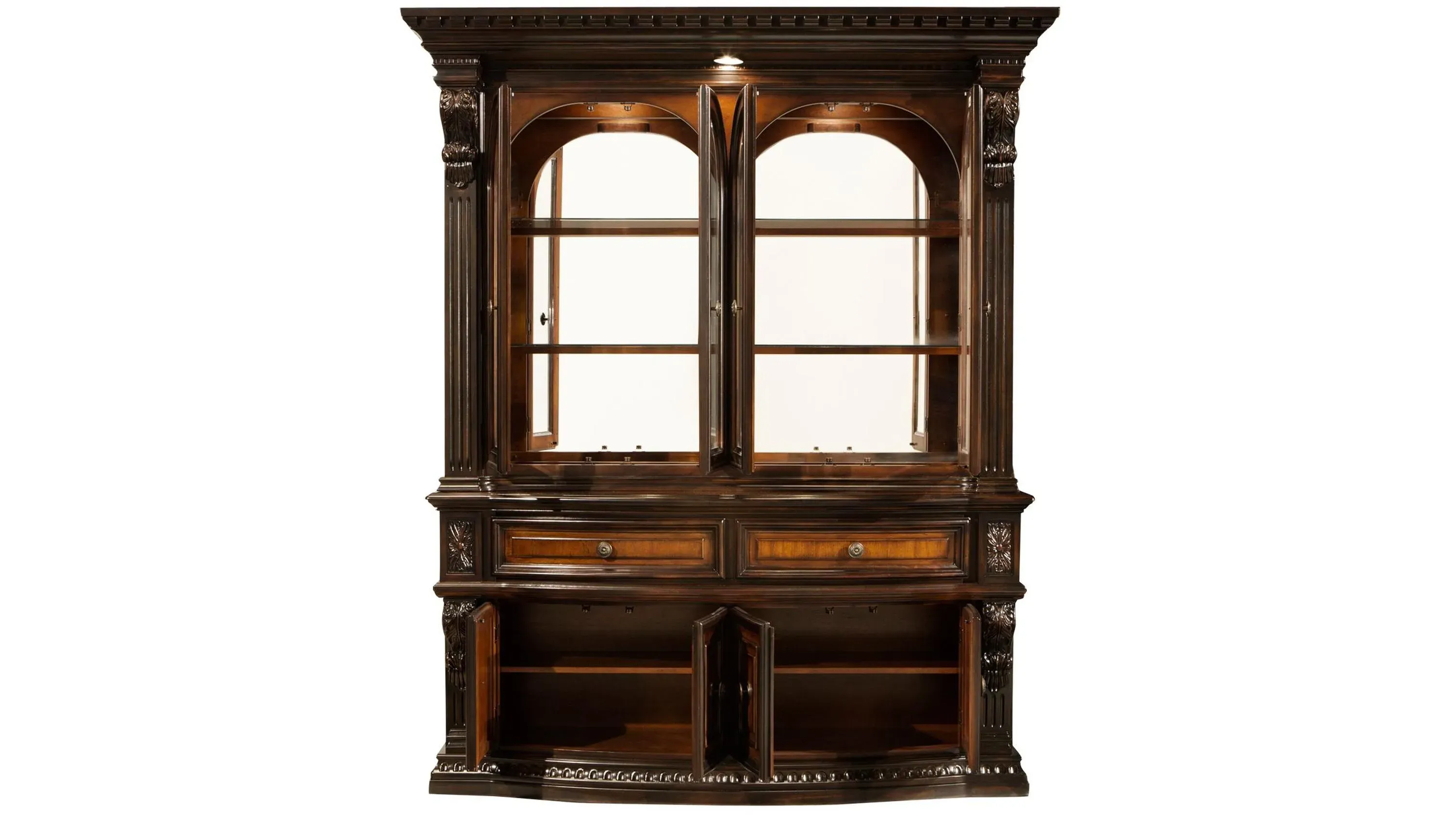Bradford Heights 2-pc. China Cabinet w/ Lighting
