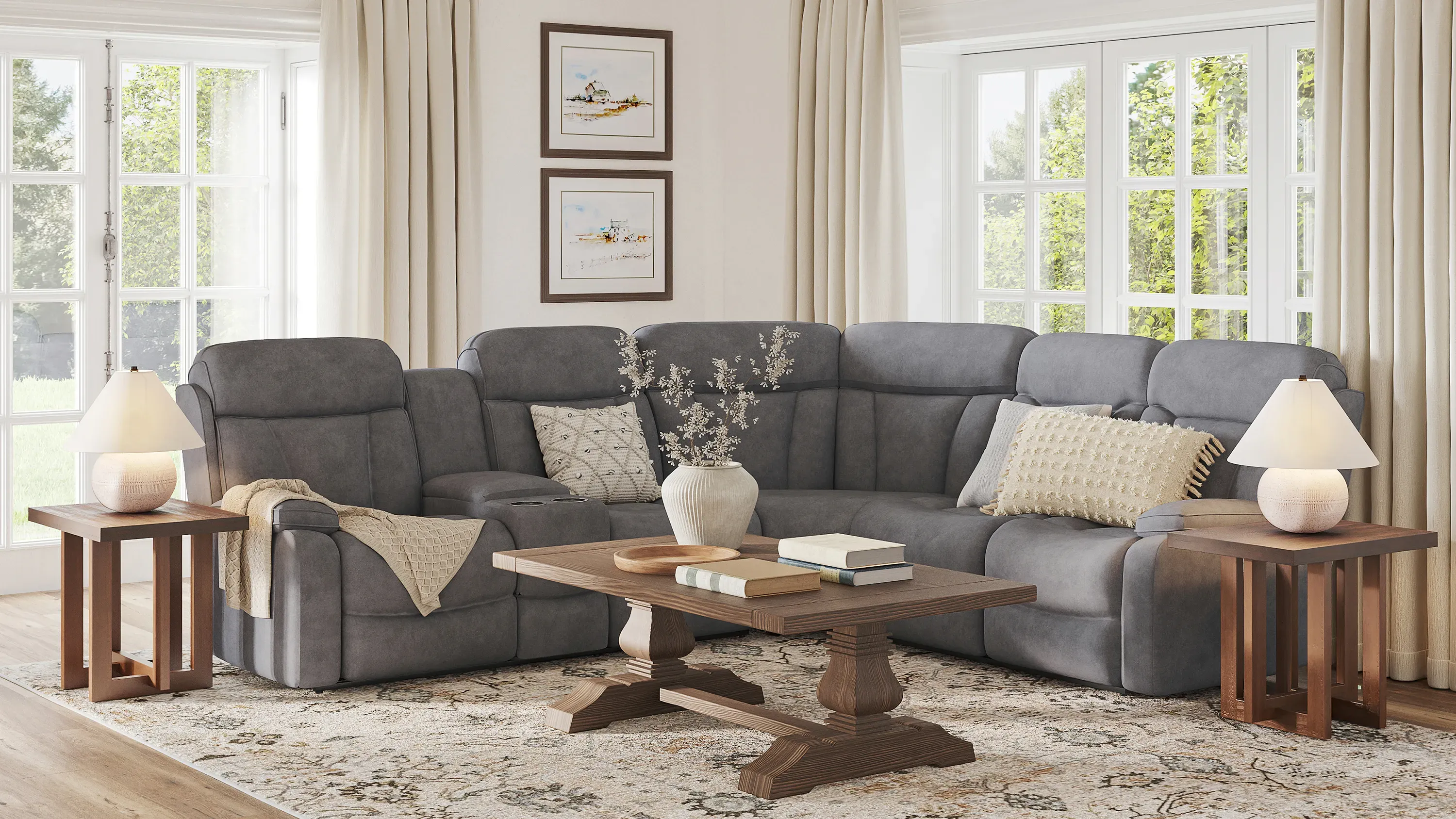 Reclining sectional sale