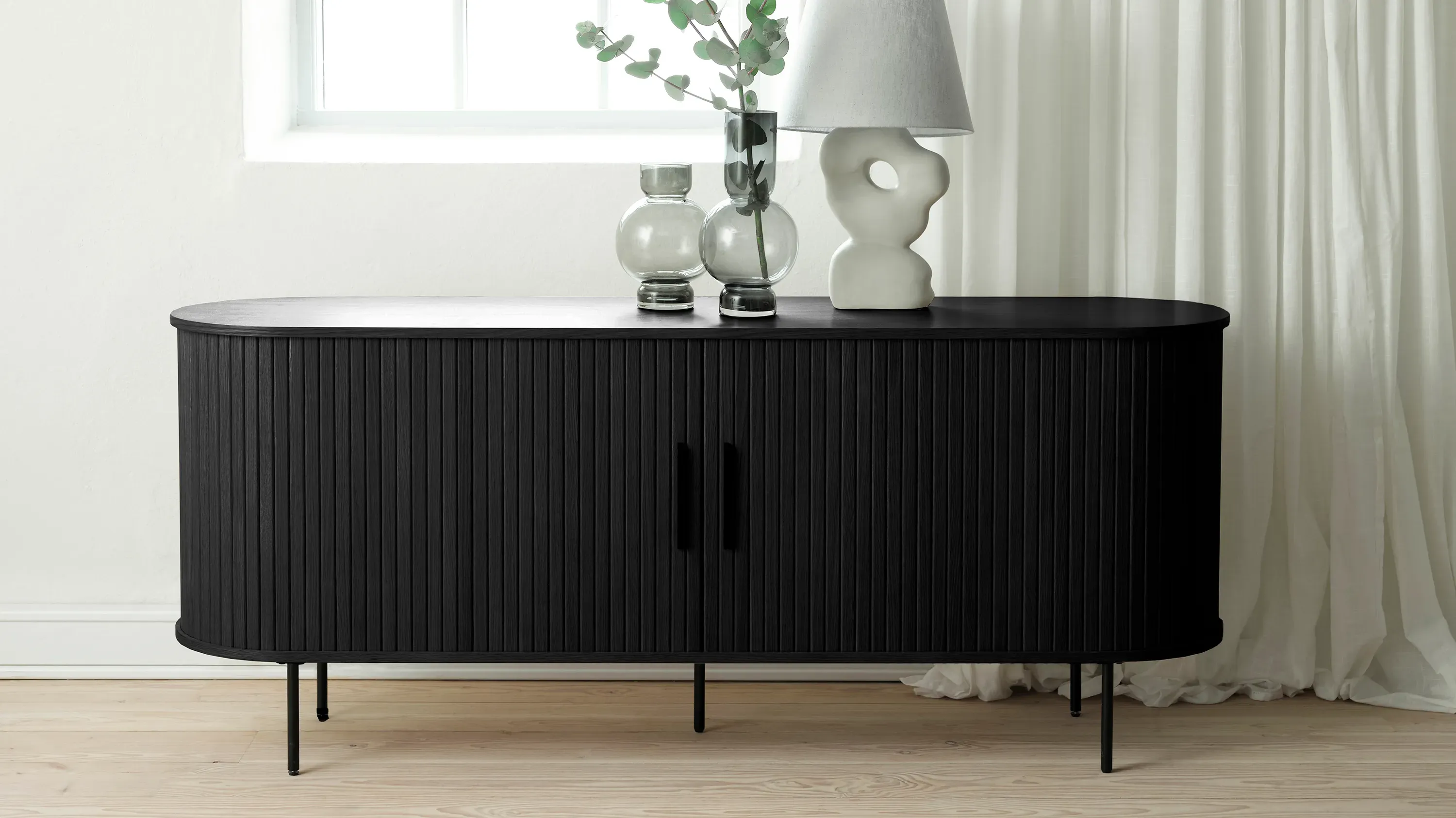 Hattie 71 in Sideboard w/Sliding Doors | Raymour & Flanigan