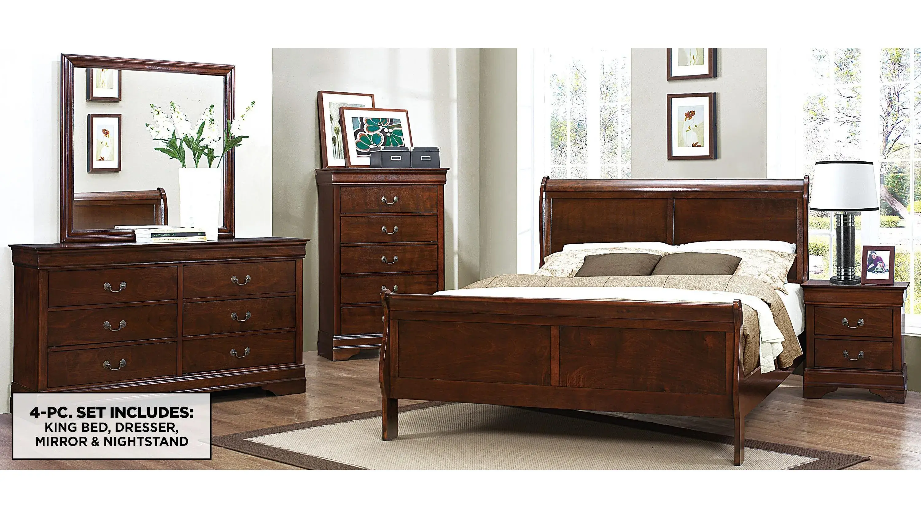 Edina 4-pc. Bedroom Set - Thumbnail 2