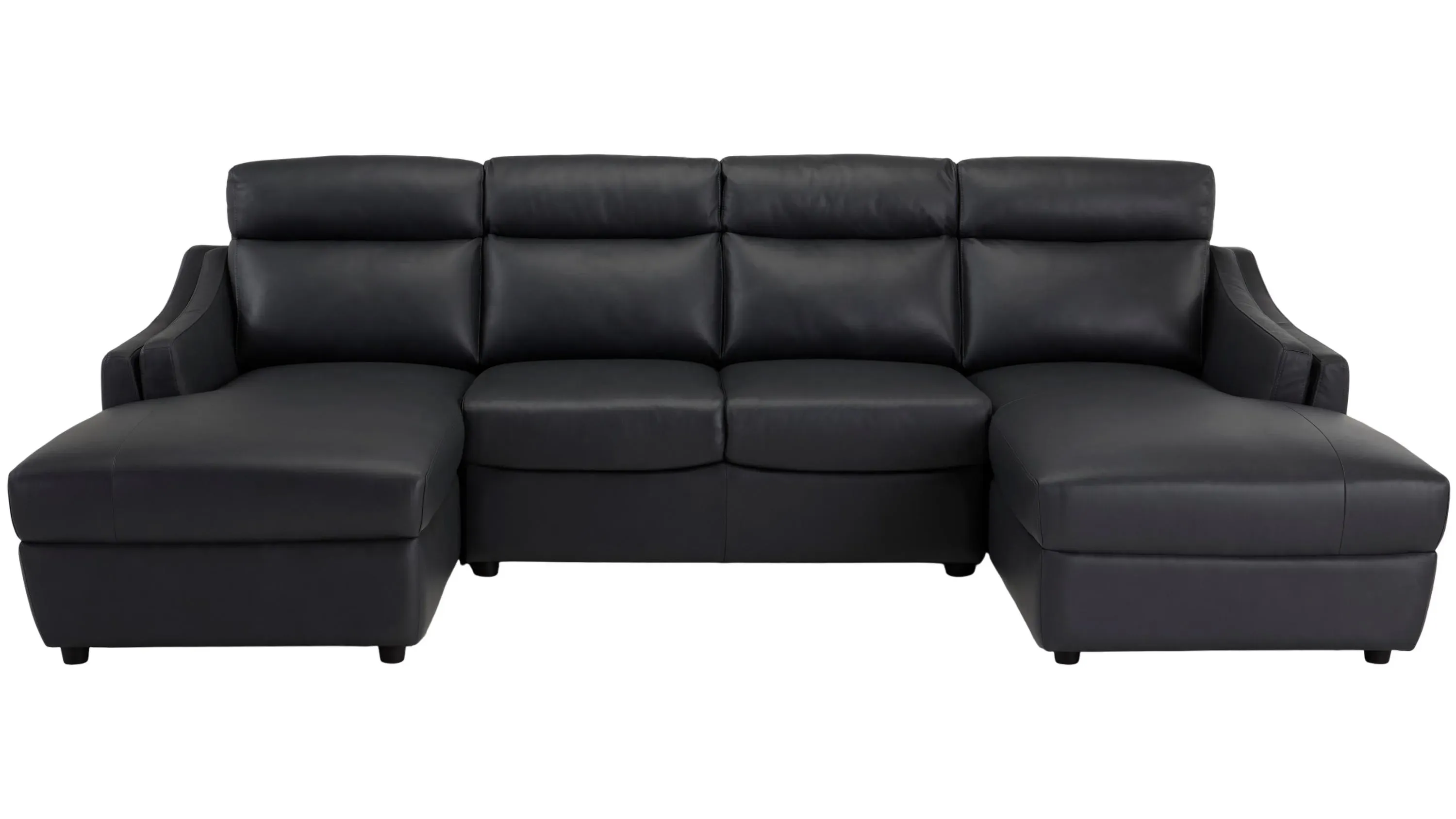 【消しゴム様】UNIVERSAL PRODUCTS.LEATHERBROUSON Warner 3-pc. Leather Sectional | Raymour & Flanigan