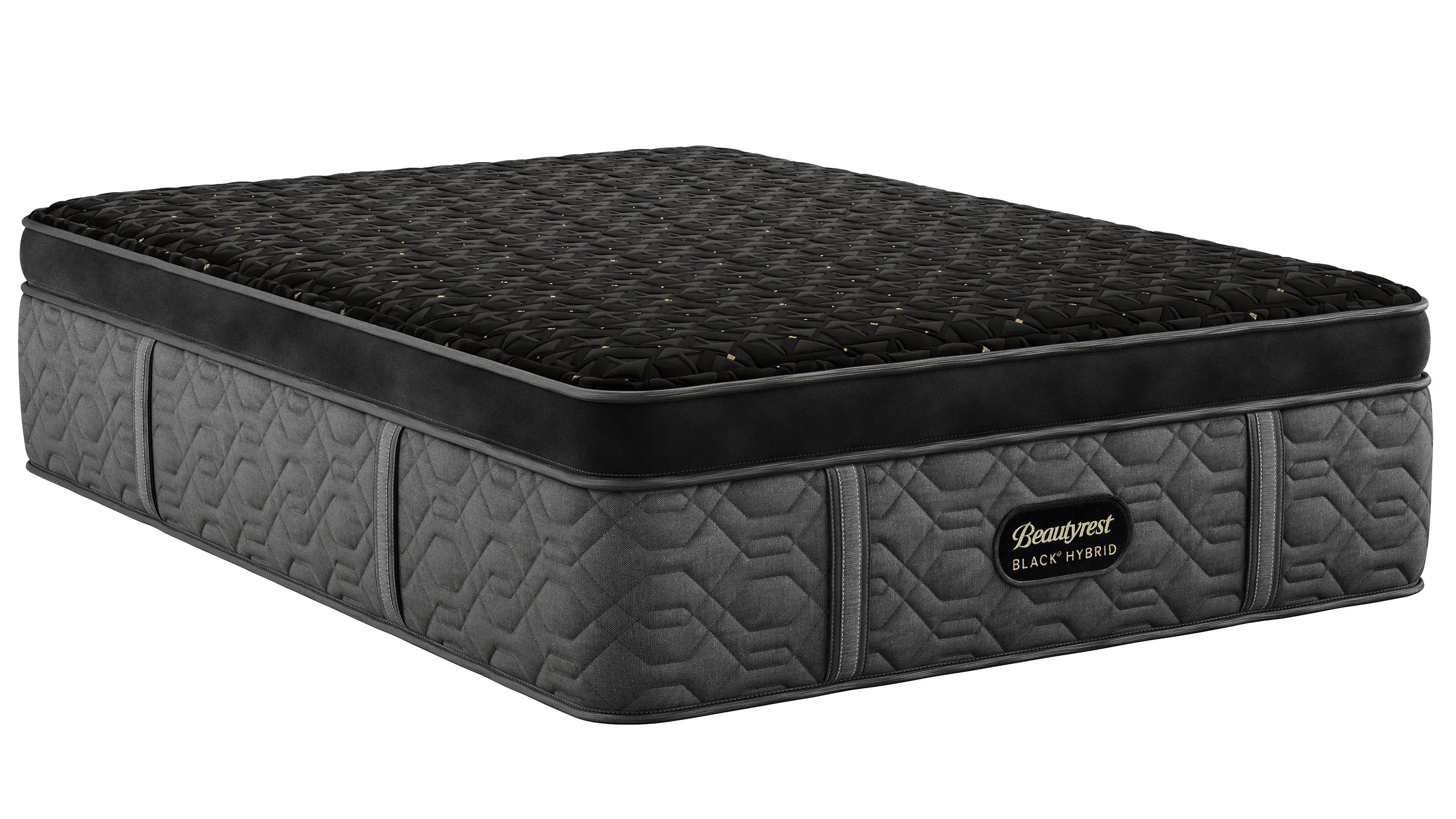 Beautyrest Black Hybrid Series Four Plush Apex Top Queen Mattress Set - Thumbnail 2