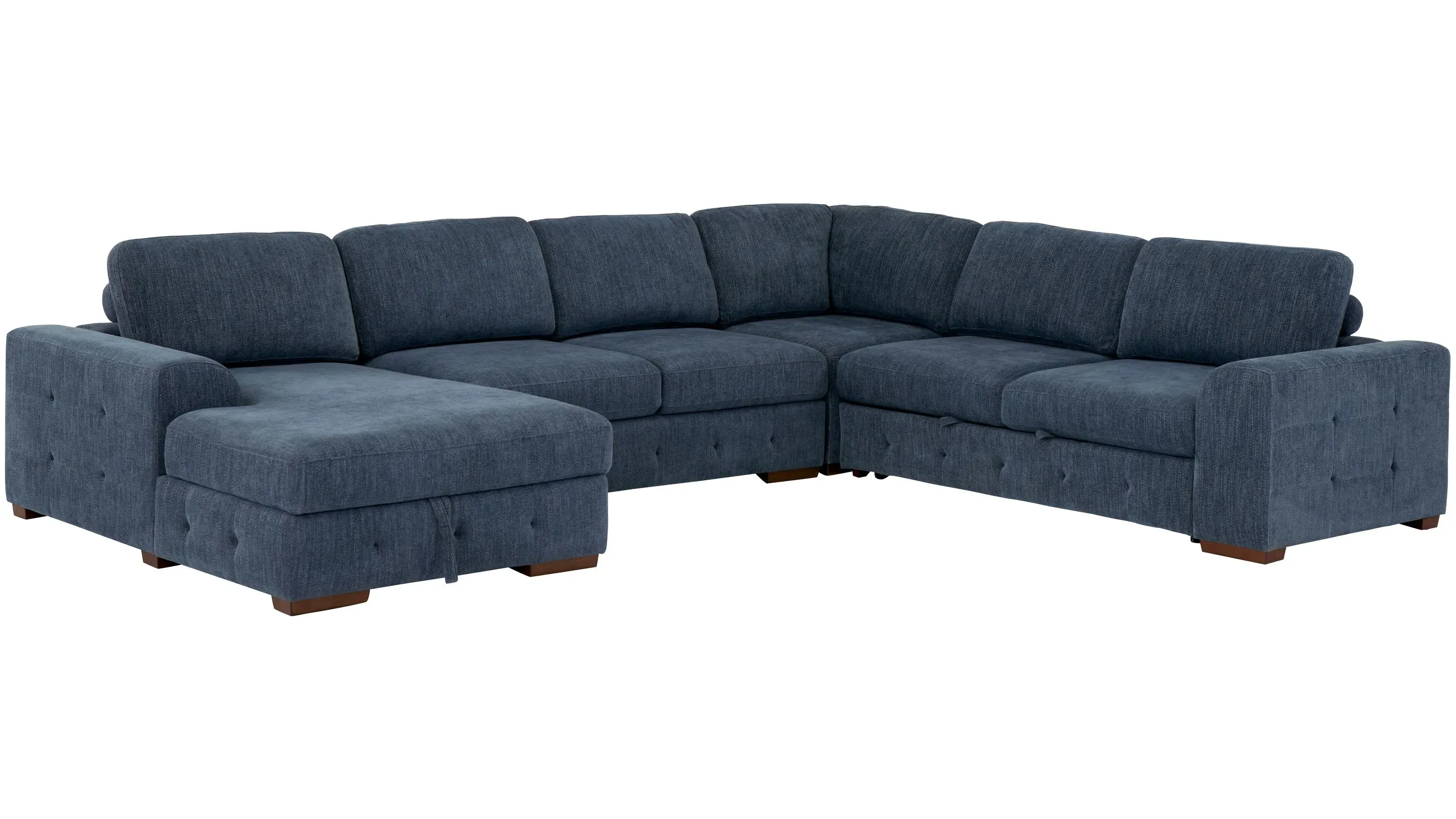 Dolman 4 pc. Sectional with Pop-Up Sleeper | Raymour & Flanigan