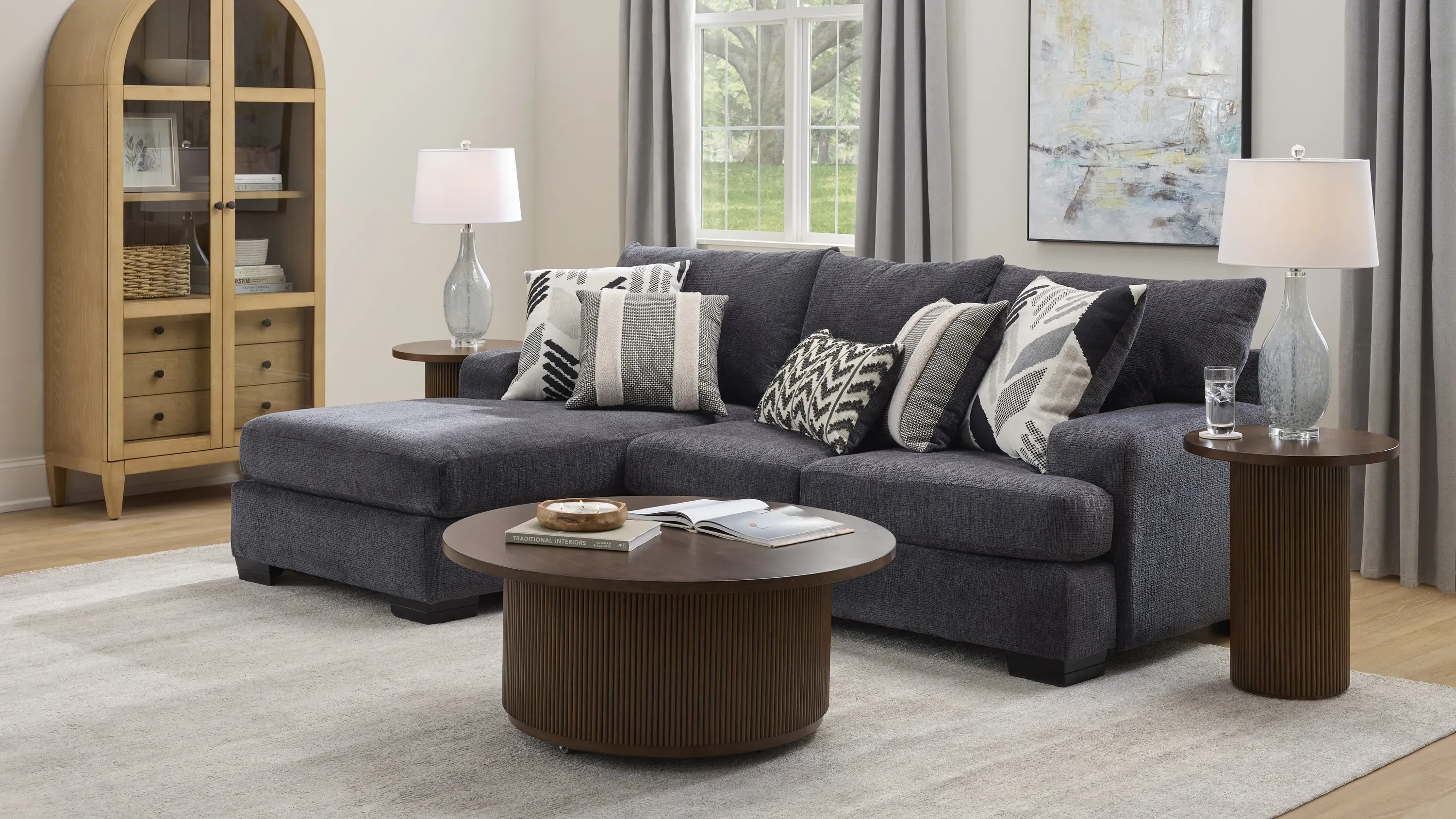 Theo Coffee Table w/ Casters | Raymour & Flanigan