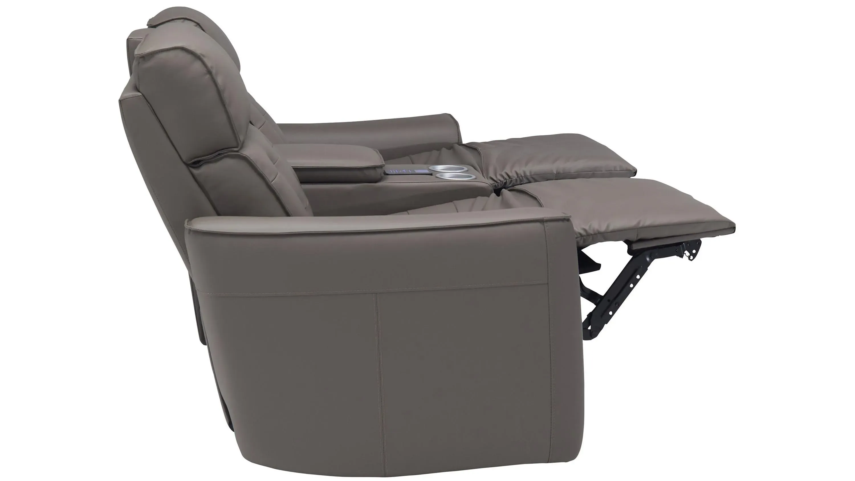 Hanlin Power Console Loveseat w/ Power Headrest, Lumbar, Heat and