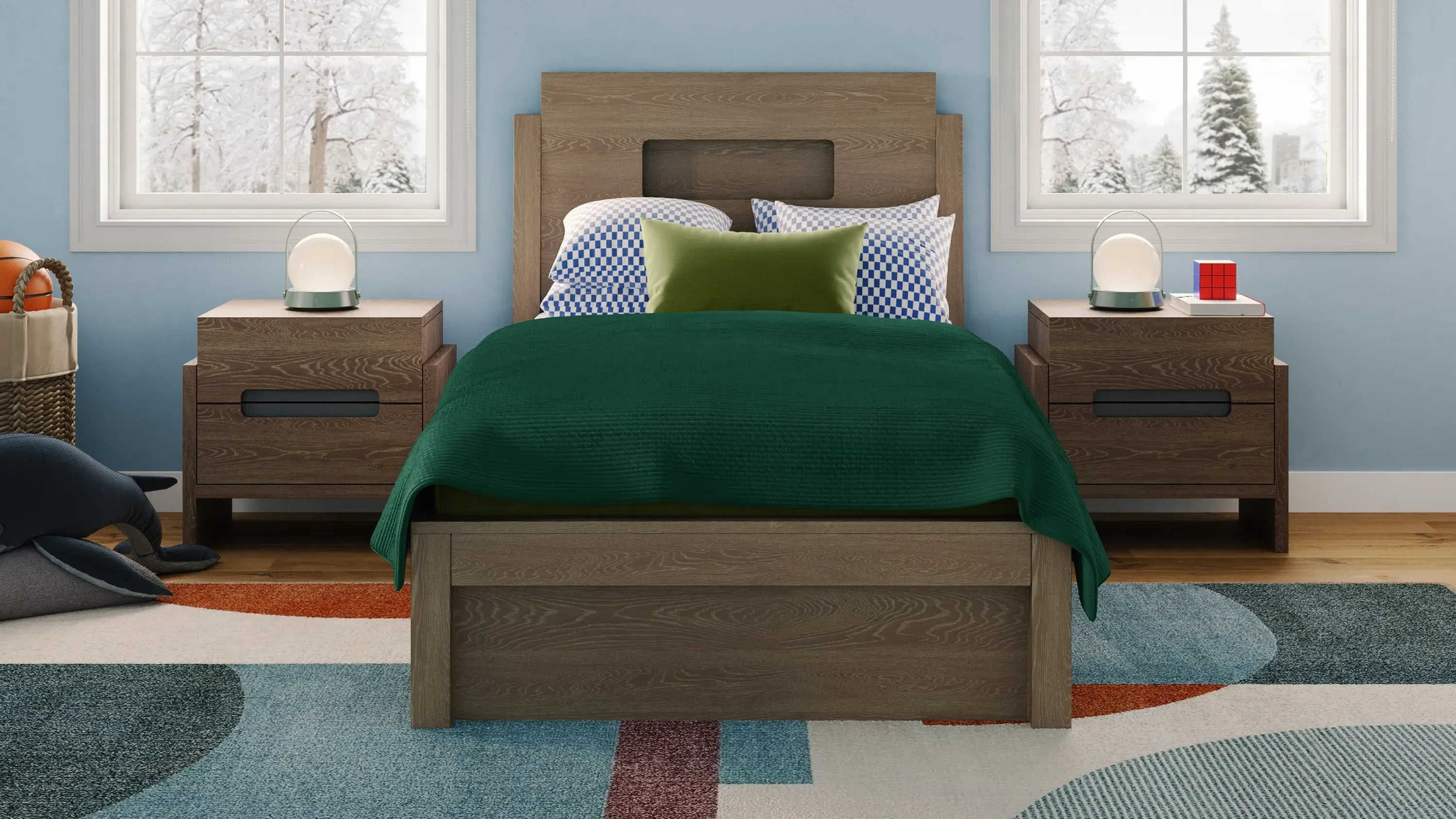 Copper Harbor Panel Bed | Raymour & Flanigan
