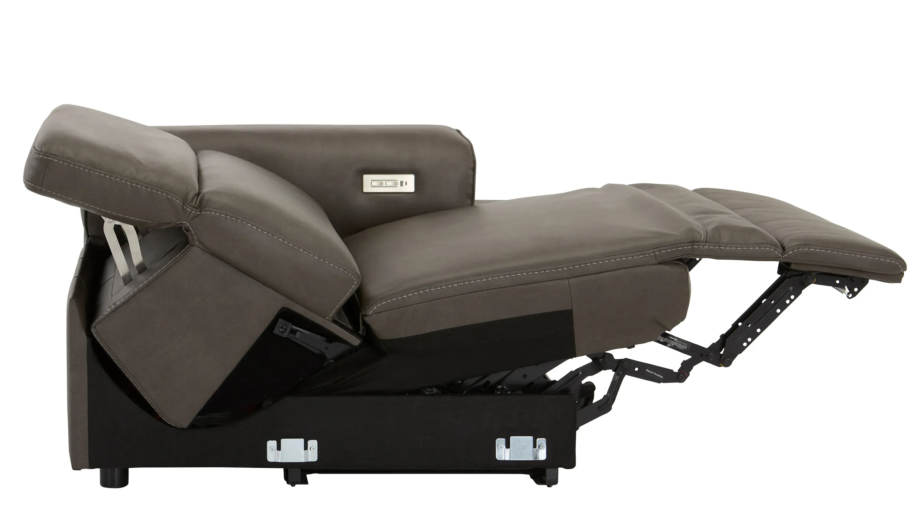 Orion Right Arm Facing Dual Power Recliner w/ Speaker Headrest