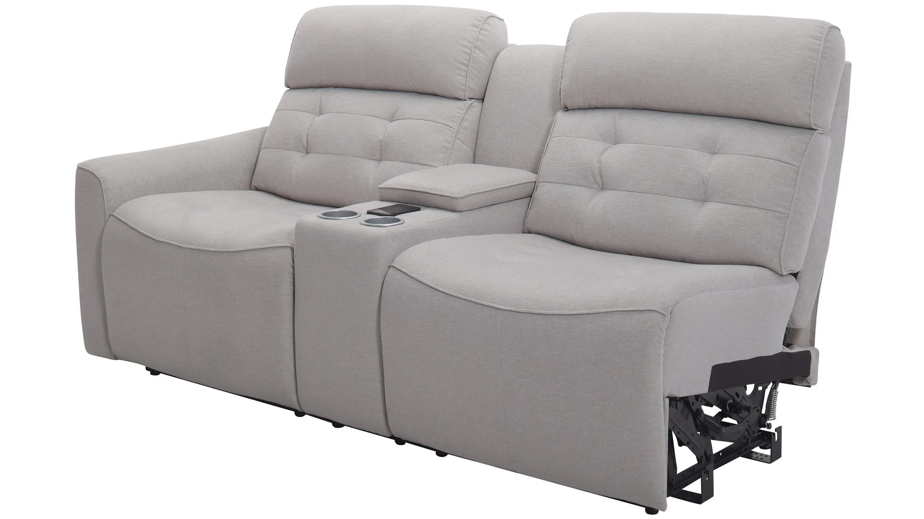 Hanlin Left Arm Facing Power Console Loveseat w/ Power Headrest
