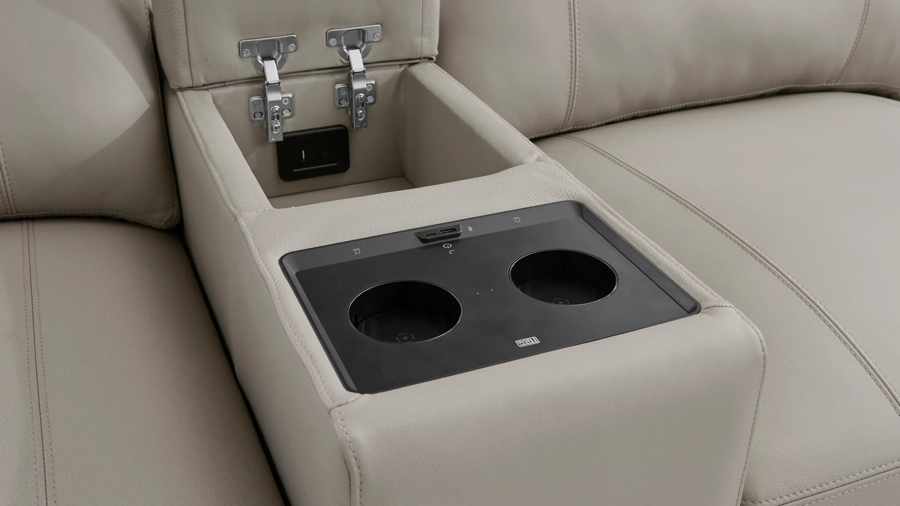 Oaklynn Leather Console | Raymour & Flanigan