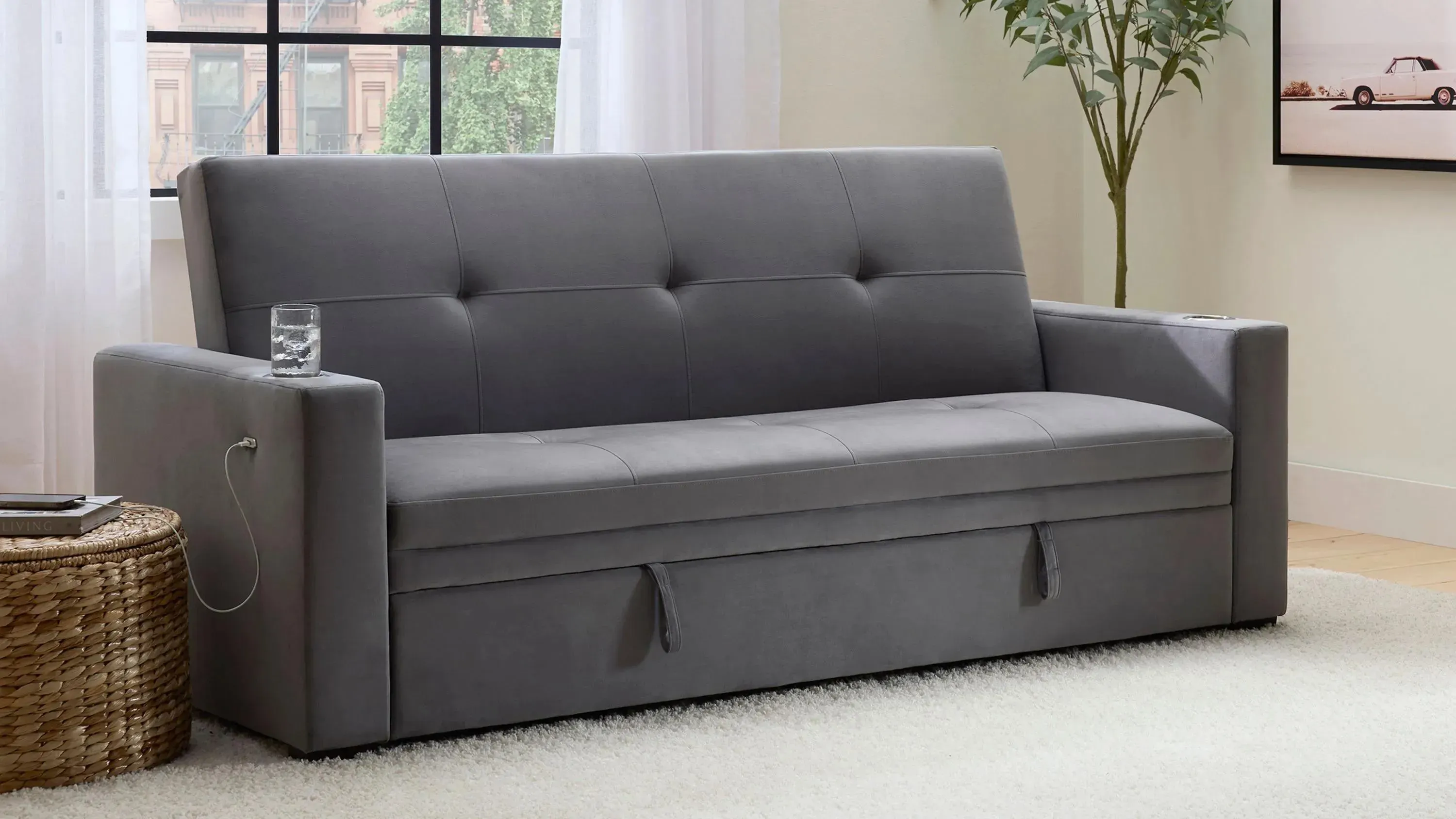 Klick klack sofa with storage discount