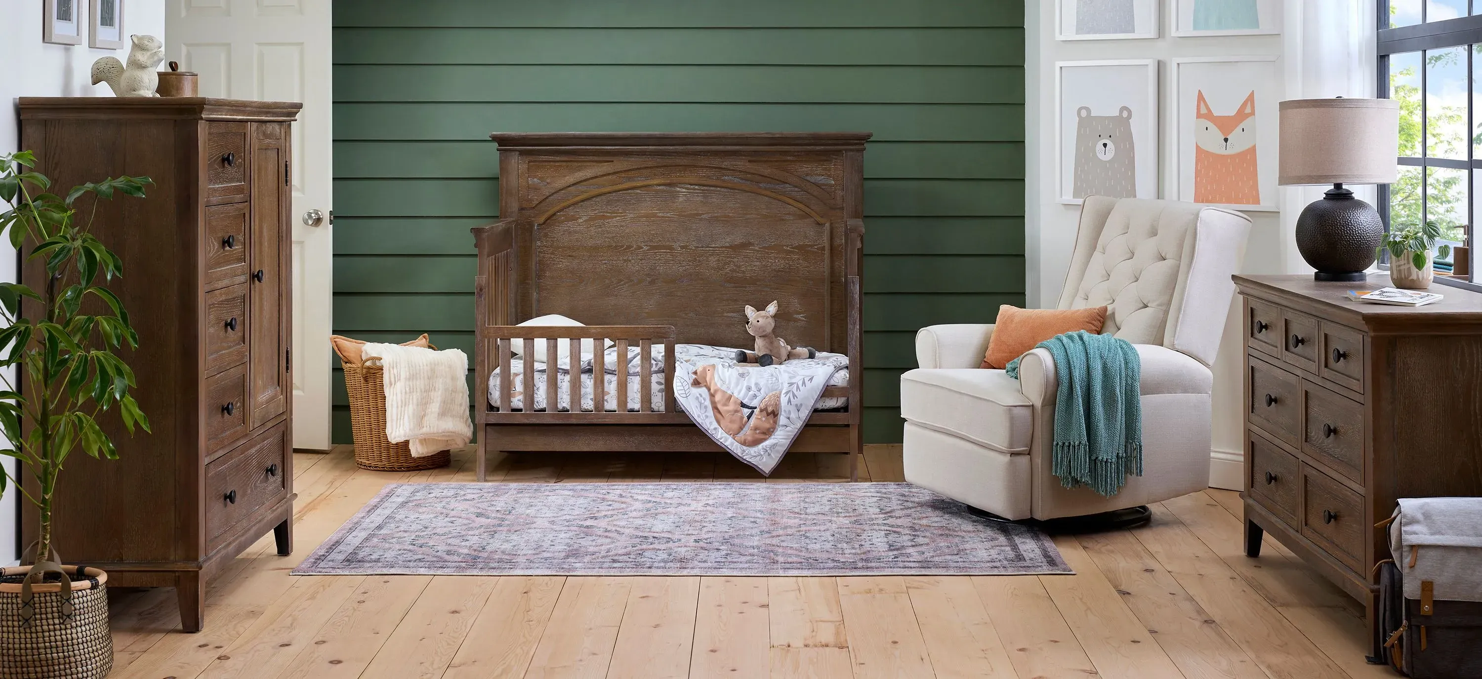 Kennedy Convertible Crib with Conversion Rails Raymour Flanigan