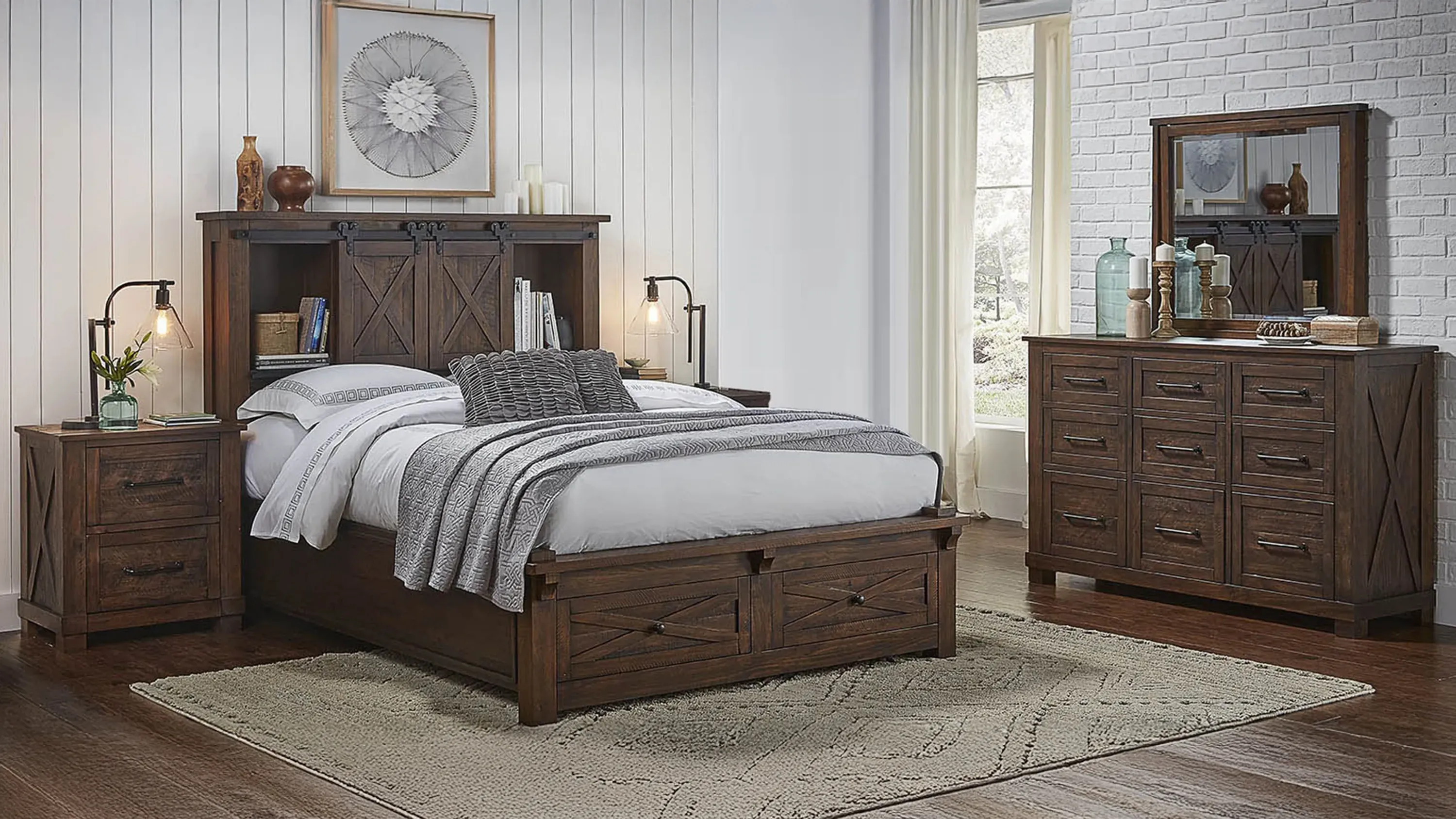 Sun Valley 4-pc. Bedroom Set w/ Storage Bed | Raymour & Flanigan