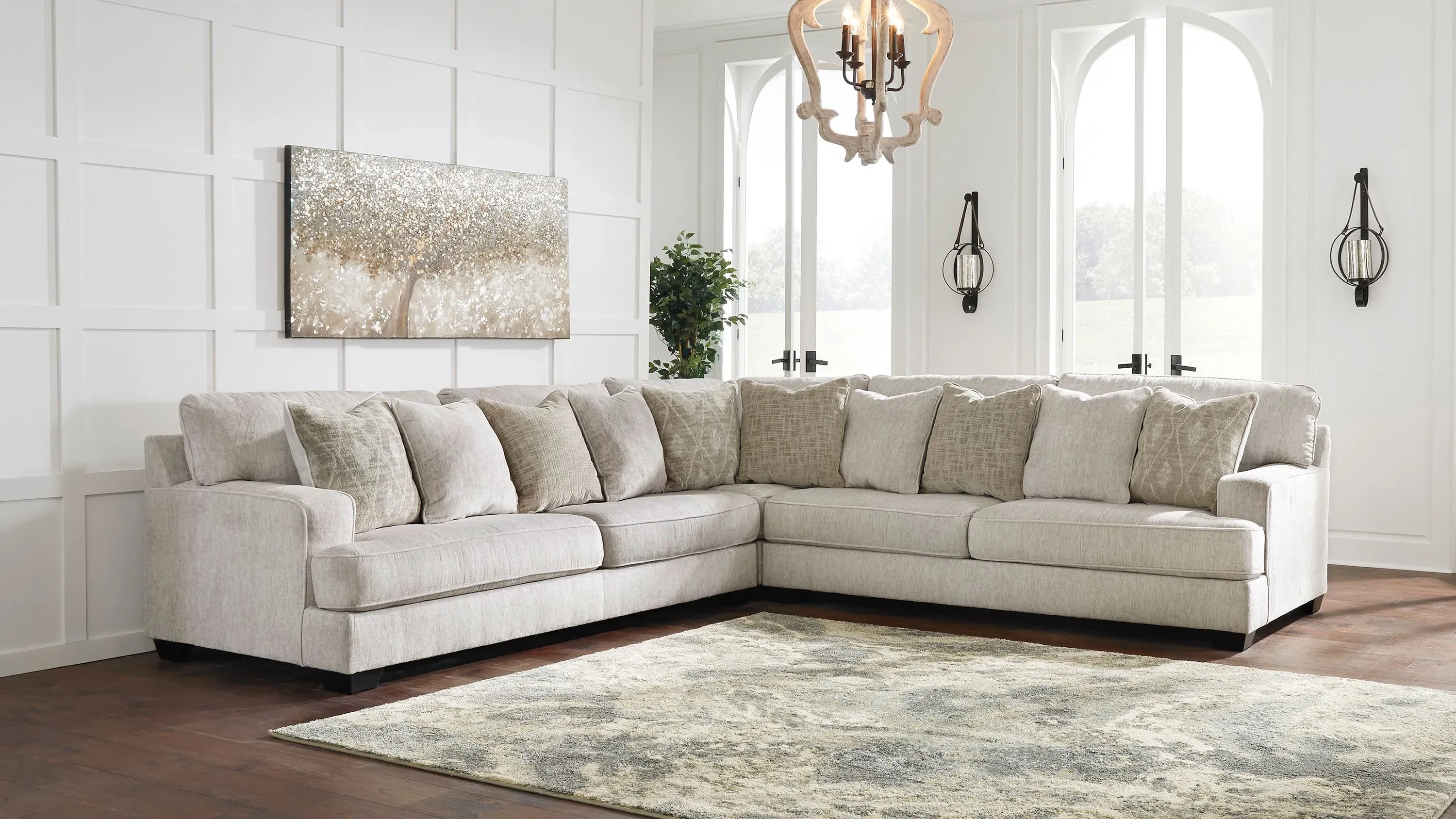 Kearson Chenille 3-pc. Sectional | Raymour & Flanigan