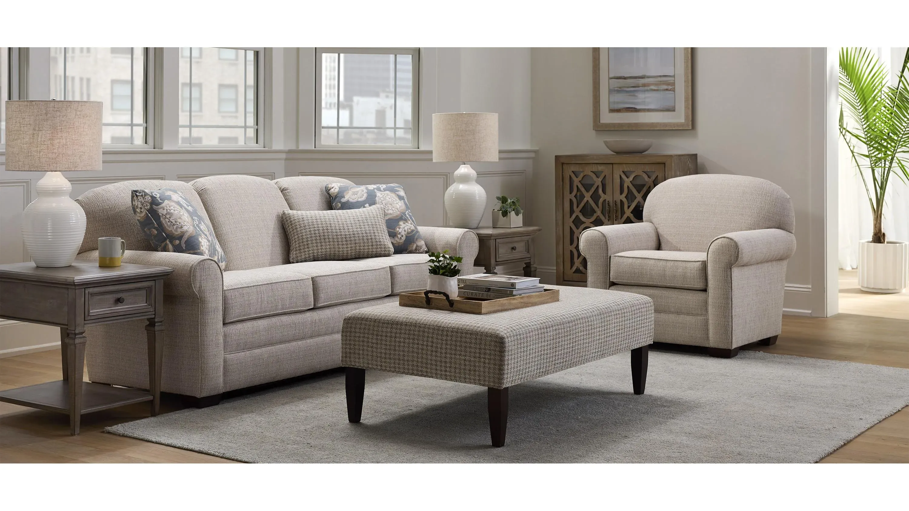 Petunia Cocktail Ottoman