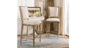 Buchanan Rectangular Bar Stool - Set of 2 Beige Product_Image_Carousel