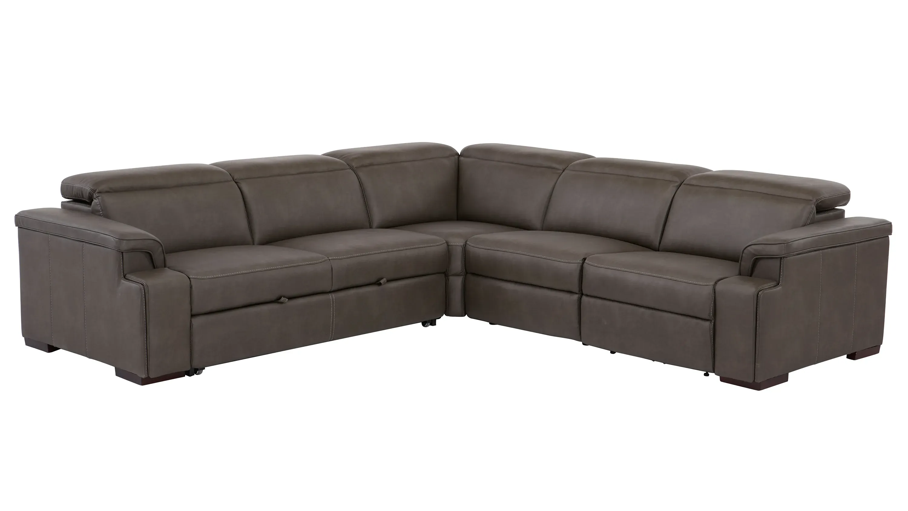 Orion 4-pc. Dual Power Media Sectional w/ Speaker Headrest