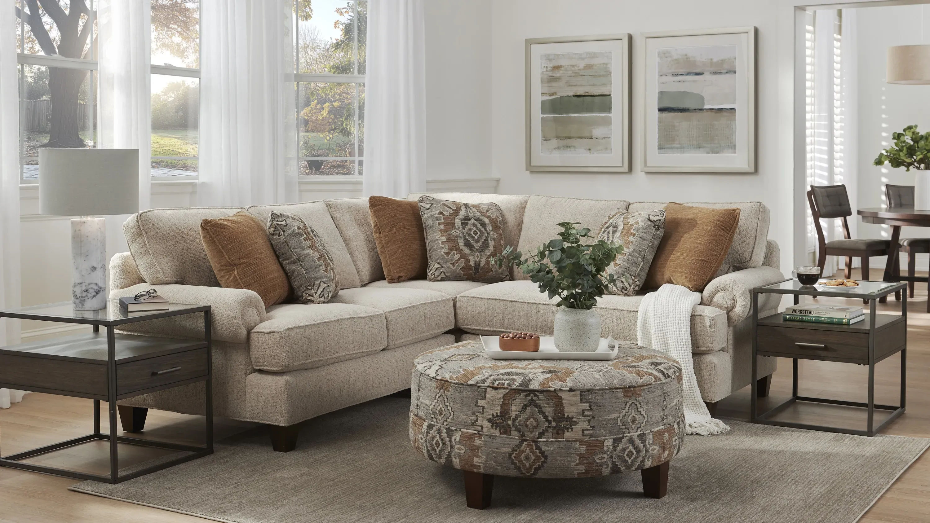 Crestwood Left Arm Facing Sofa w/ Return | Raymour & Flanigan