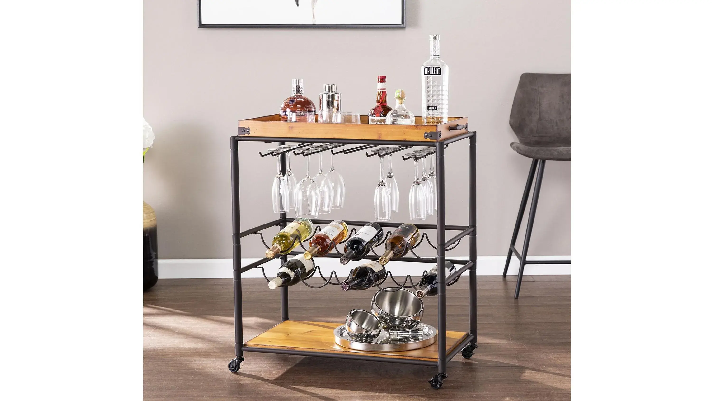 Boston Bar Cart - Thumbnail 2