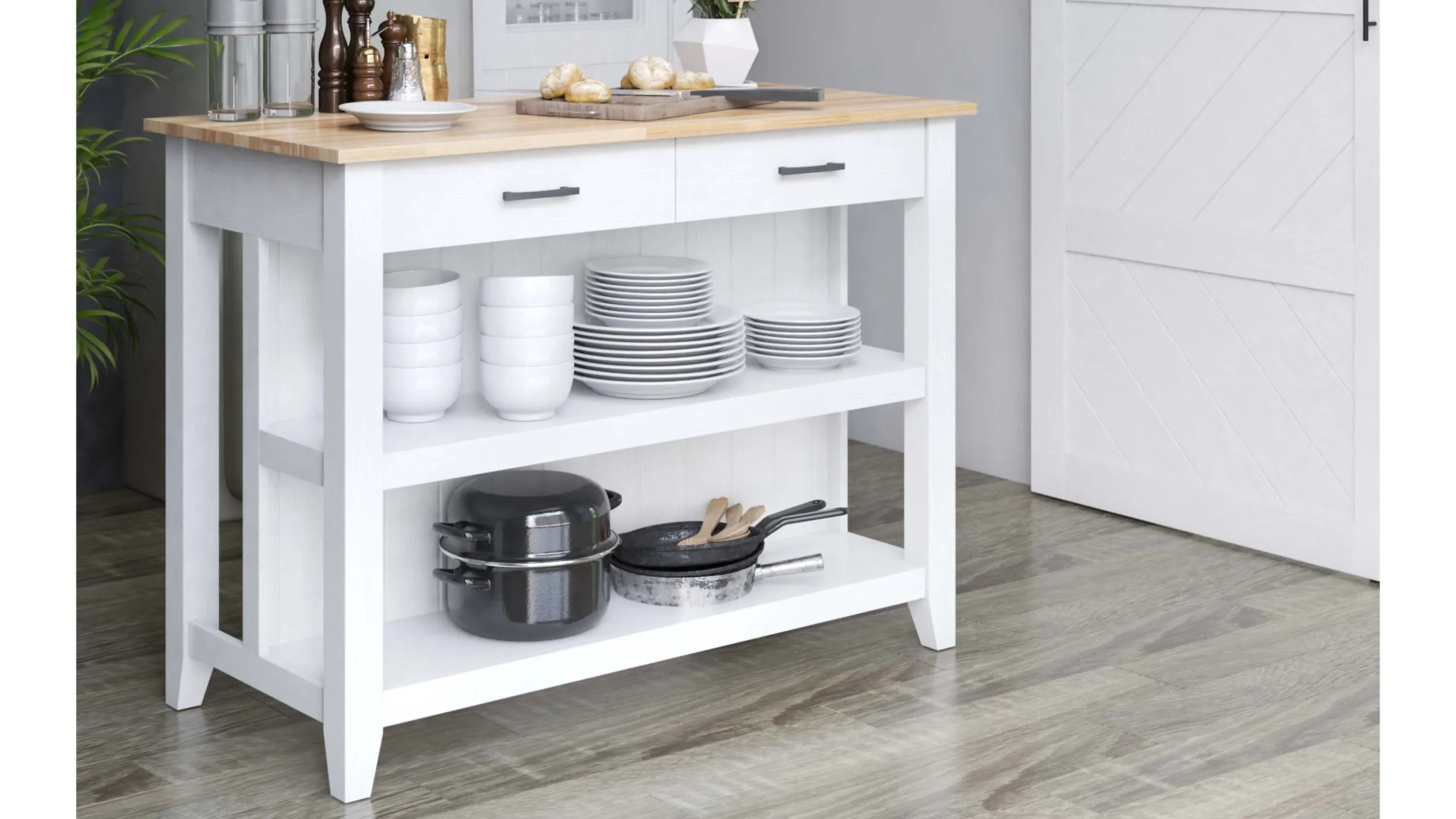 Olivia Kitchen Island | Raymour & Flanigan
