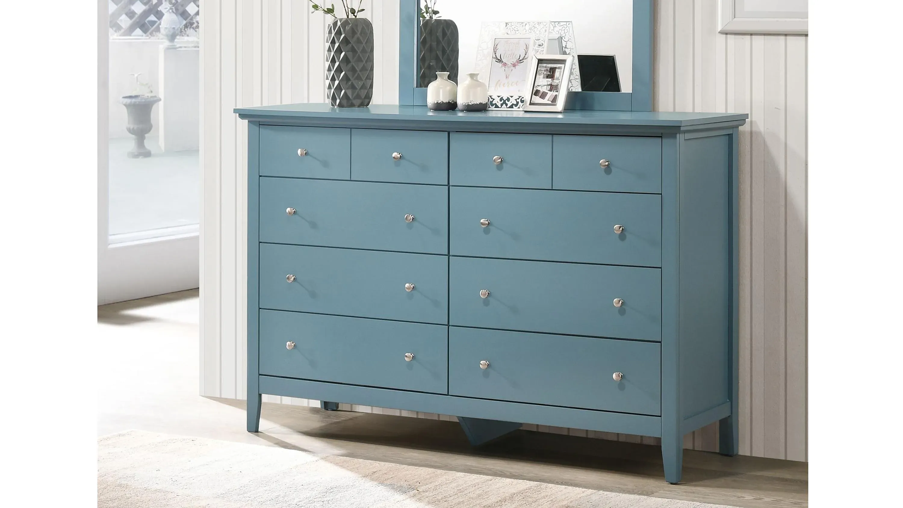 Glory Furniture Hammond Teal Dresser
