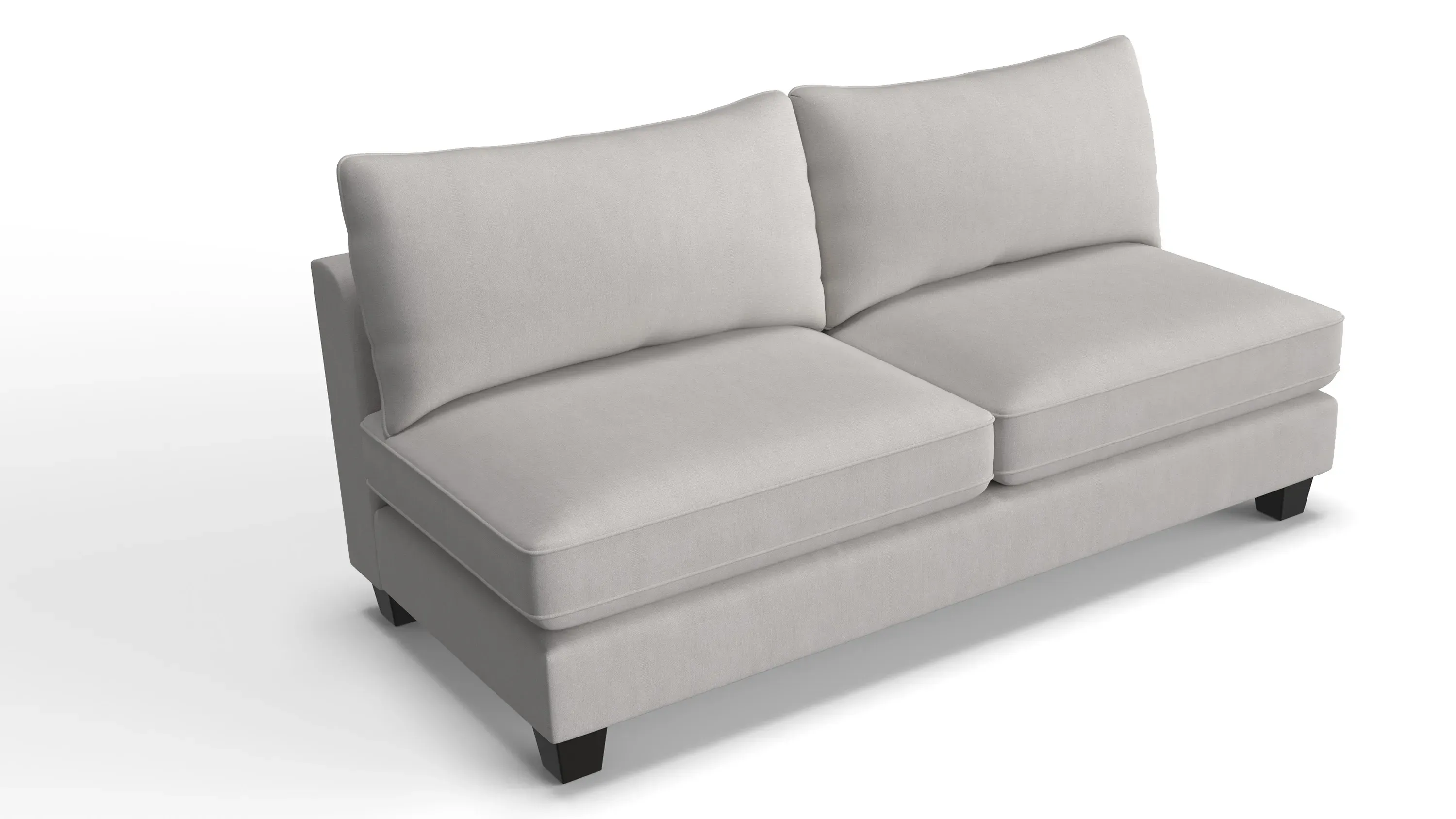 Daine Armless Loveseat | Raymour & Flanigan