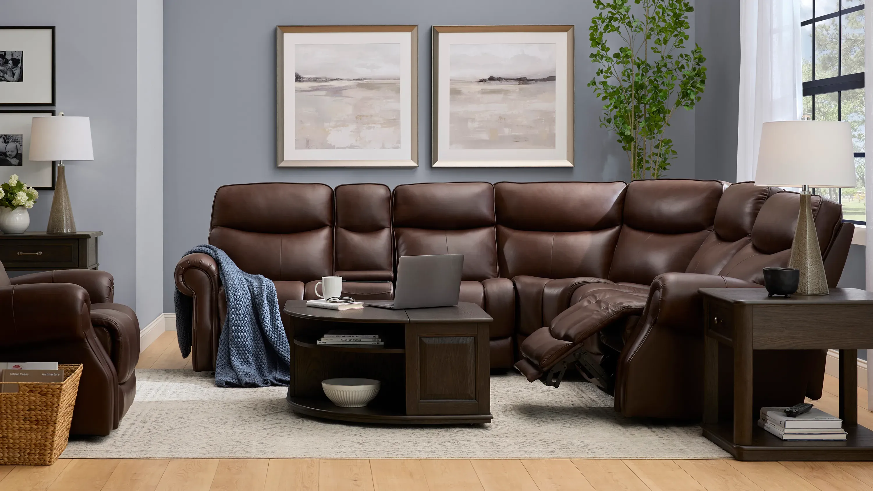 Brooks 6-pc. Zero Gravity Triple Power Sectional | Raymour & Flanigan