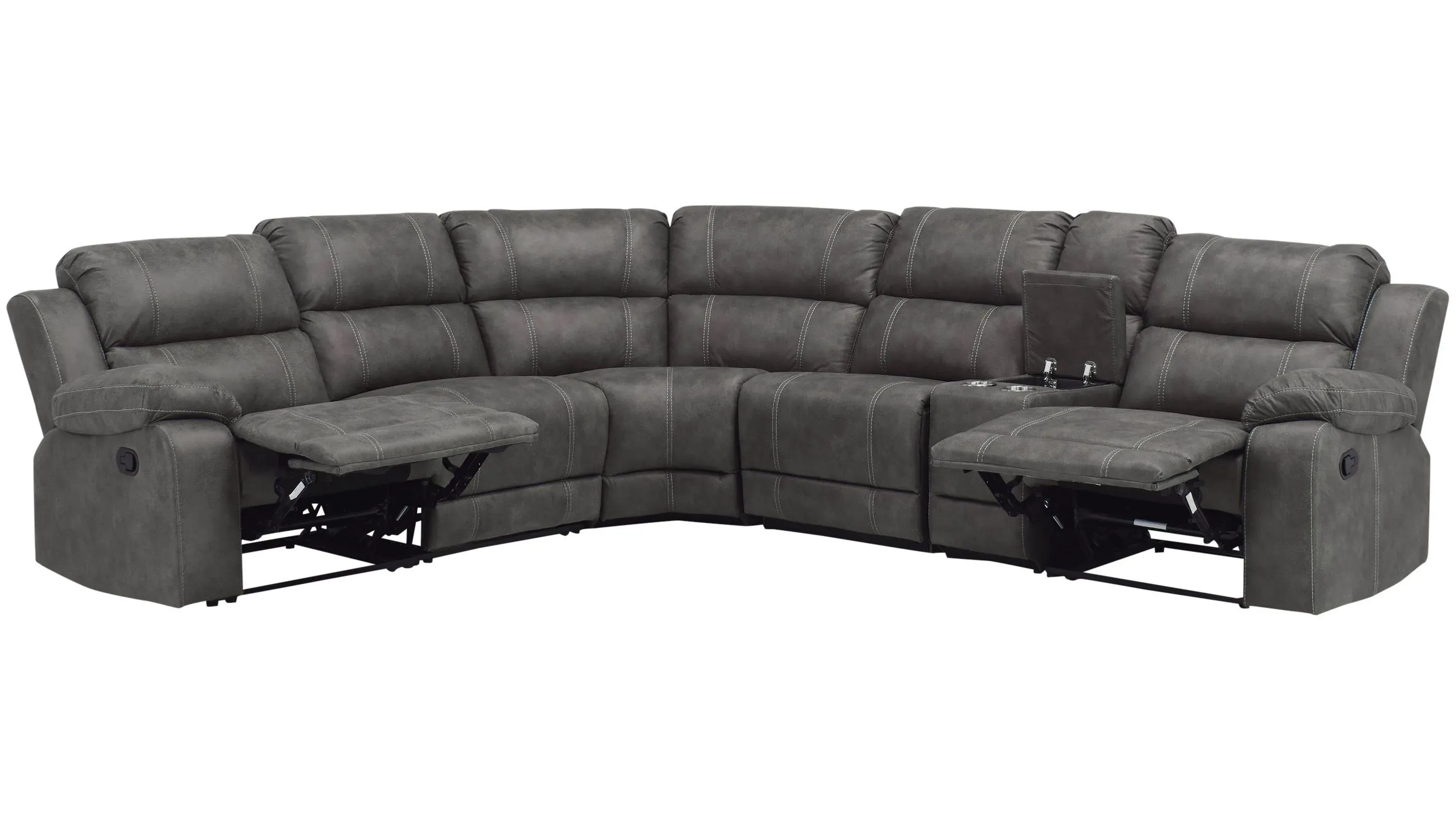 Kerridon Microfiber 6-pc. Reclining Sectional