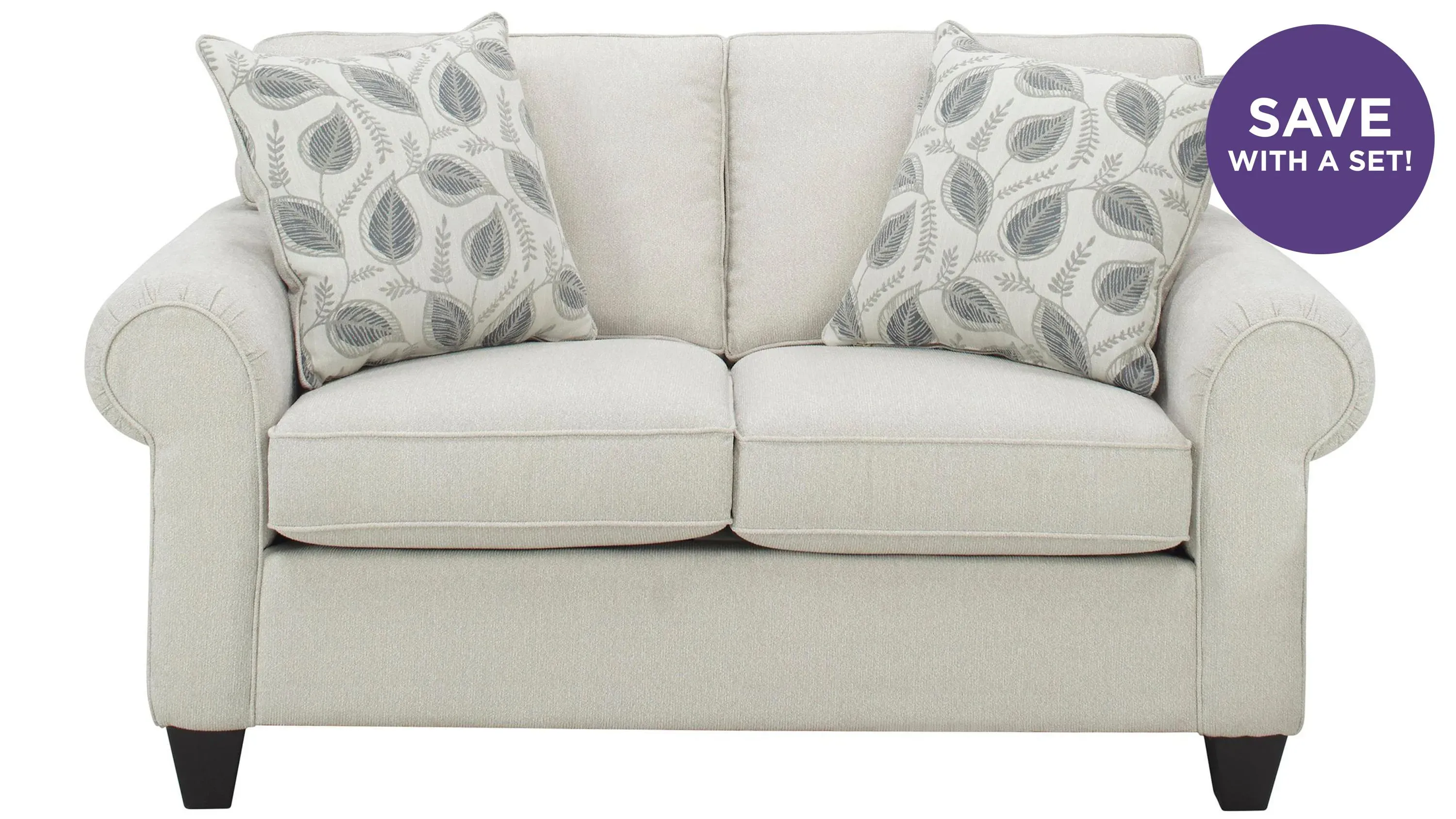 Saige Chenille Loveseat | Raymour & Flanigan | Raymour & Flanigan