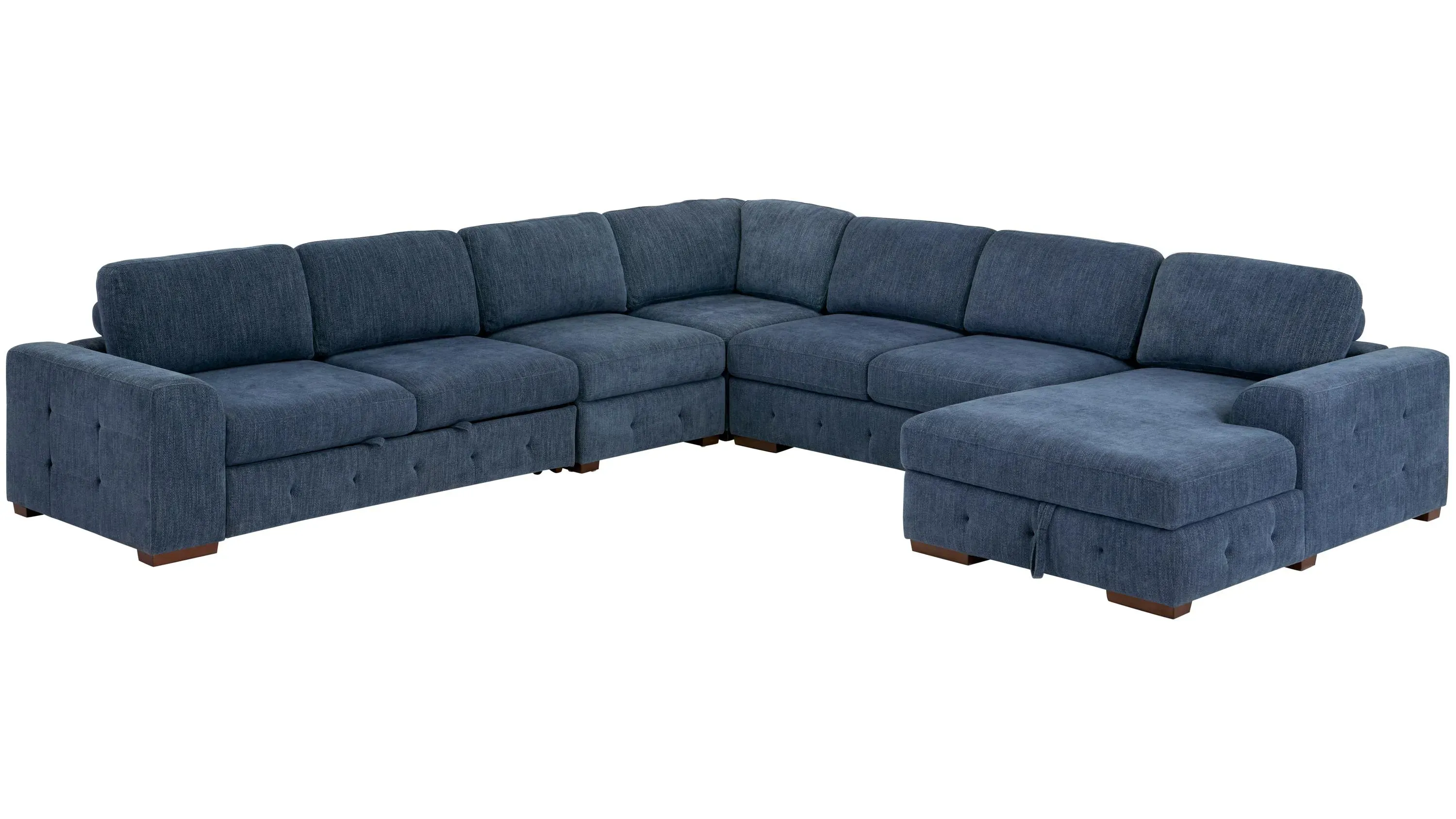 Dolman 5-pc. Sectional with Pop-Up Sleeper | Raymour & Flanigan