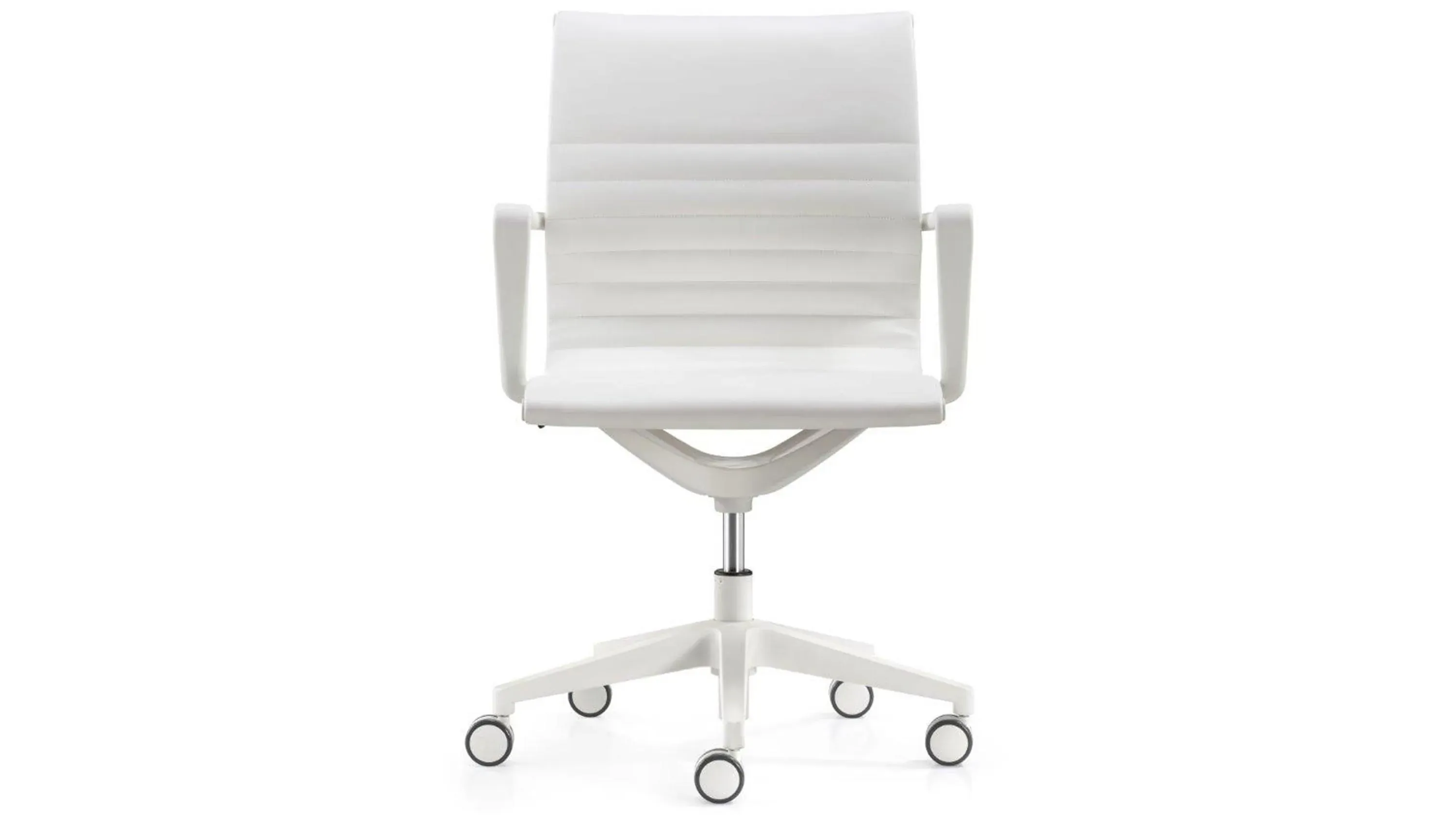 Kinetic White Frame Office Chair | Raymour & Flanigan