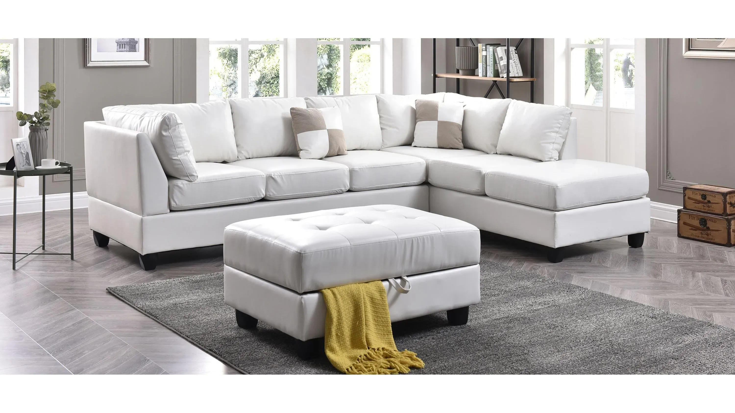Malone 2-pc. Reversible Sectional Sofa | Raymour & Flanigan