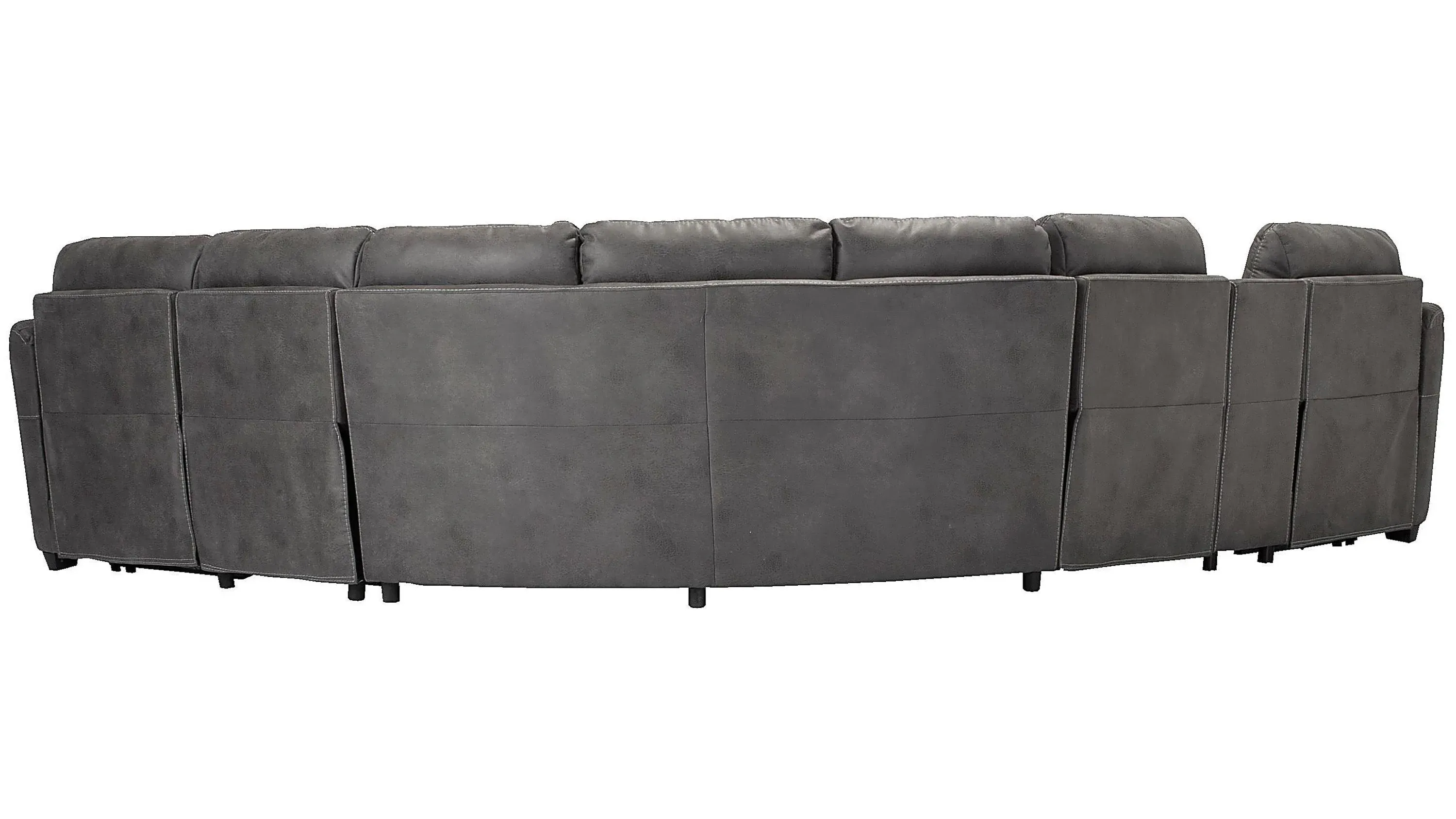 Rockland Microfiber 6-pc. Power Sectional