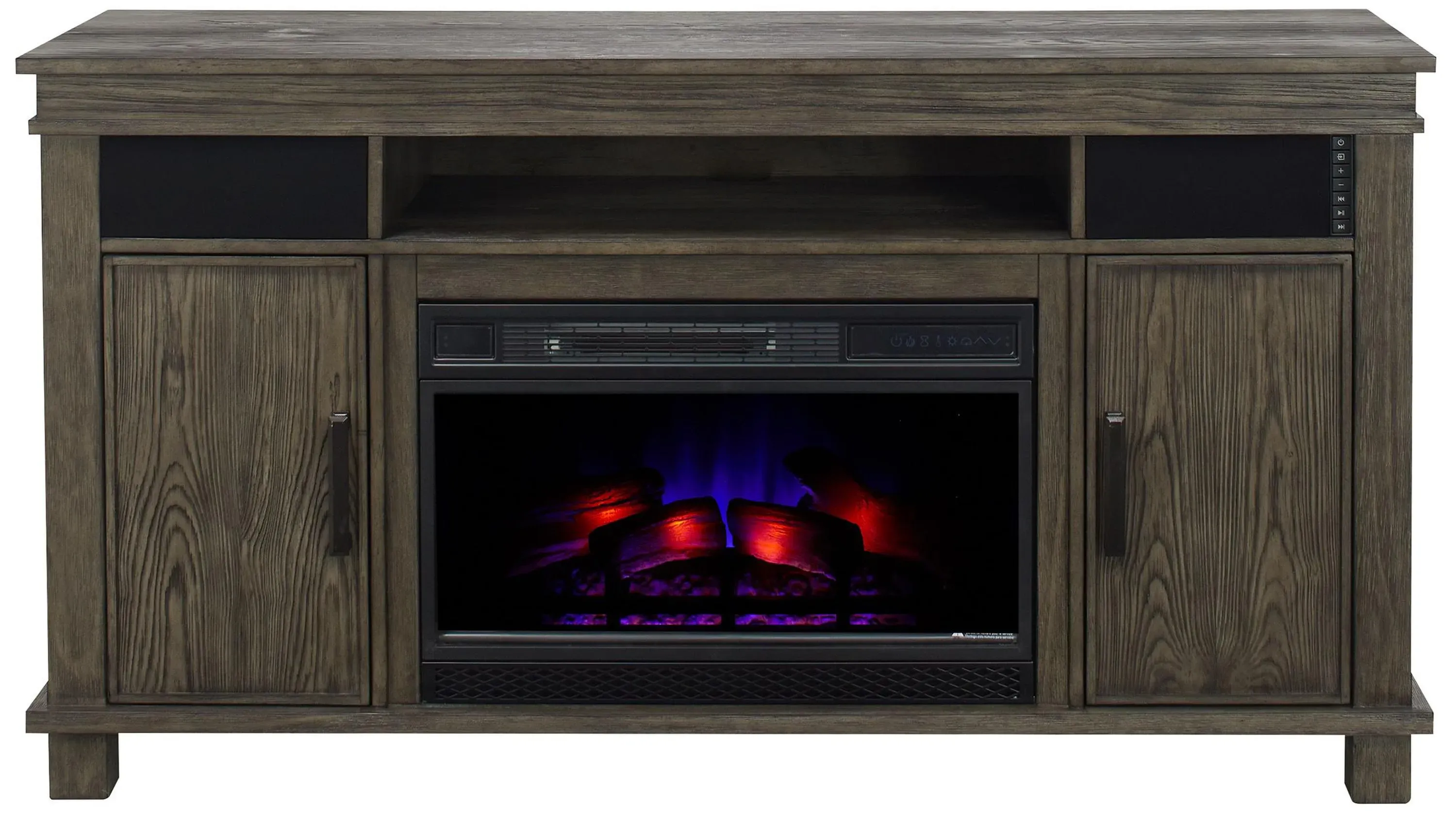 Montage Media Mantel with Firebox | Raymour & Flanigan