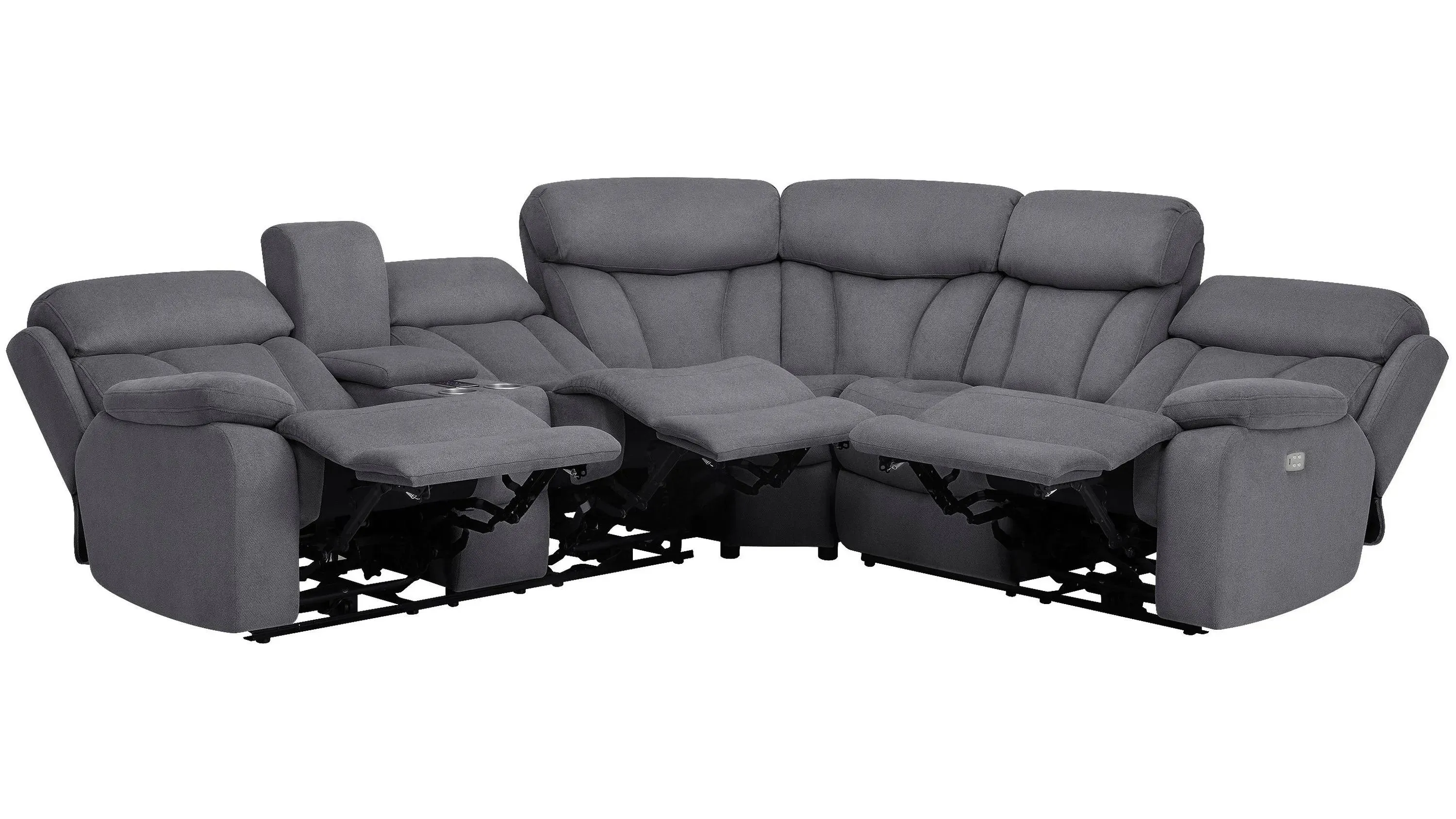 Connell 3-pc. Power-Reclining Sectional Sofa w/ Heat and Massage