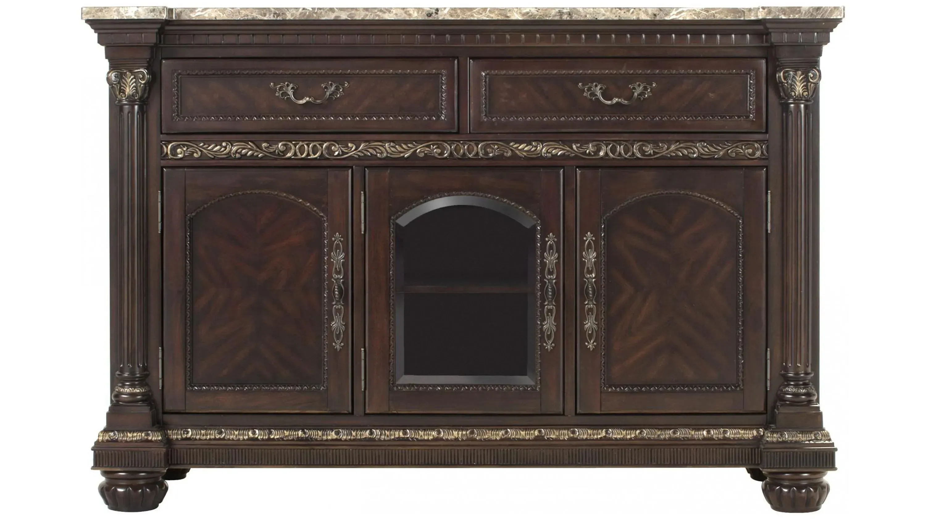 【REGAL】02DRCD ダークブラウン 25cm Regal Manor Server | Raymour & Flanigan