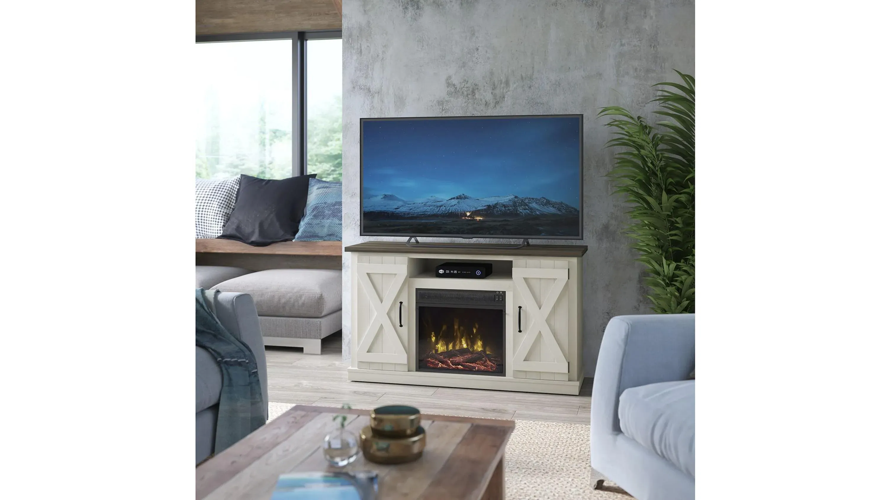 その他 Classic Fireplace [Blu-ray] 341983_blue_wood_fireplace_con
