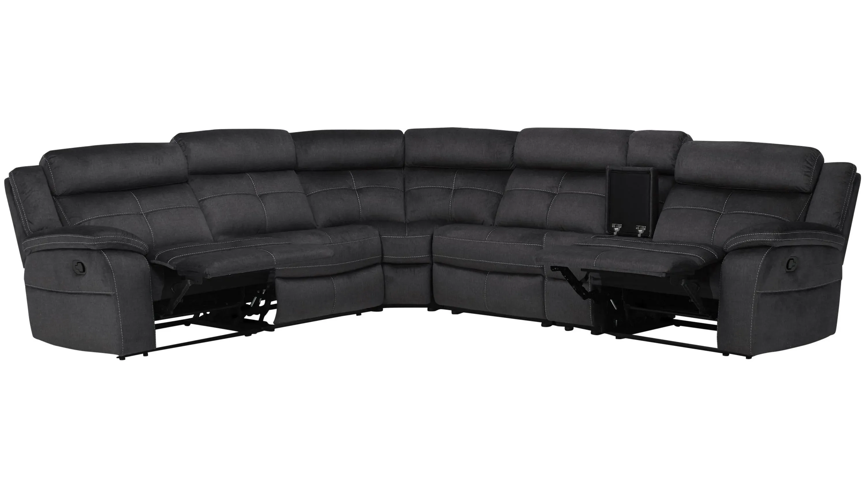 Lugano Microfiber 6-pc. Reclining Sectional