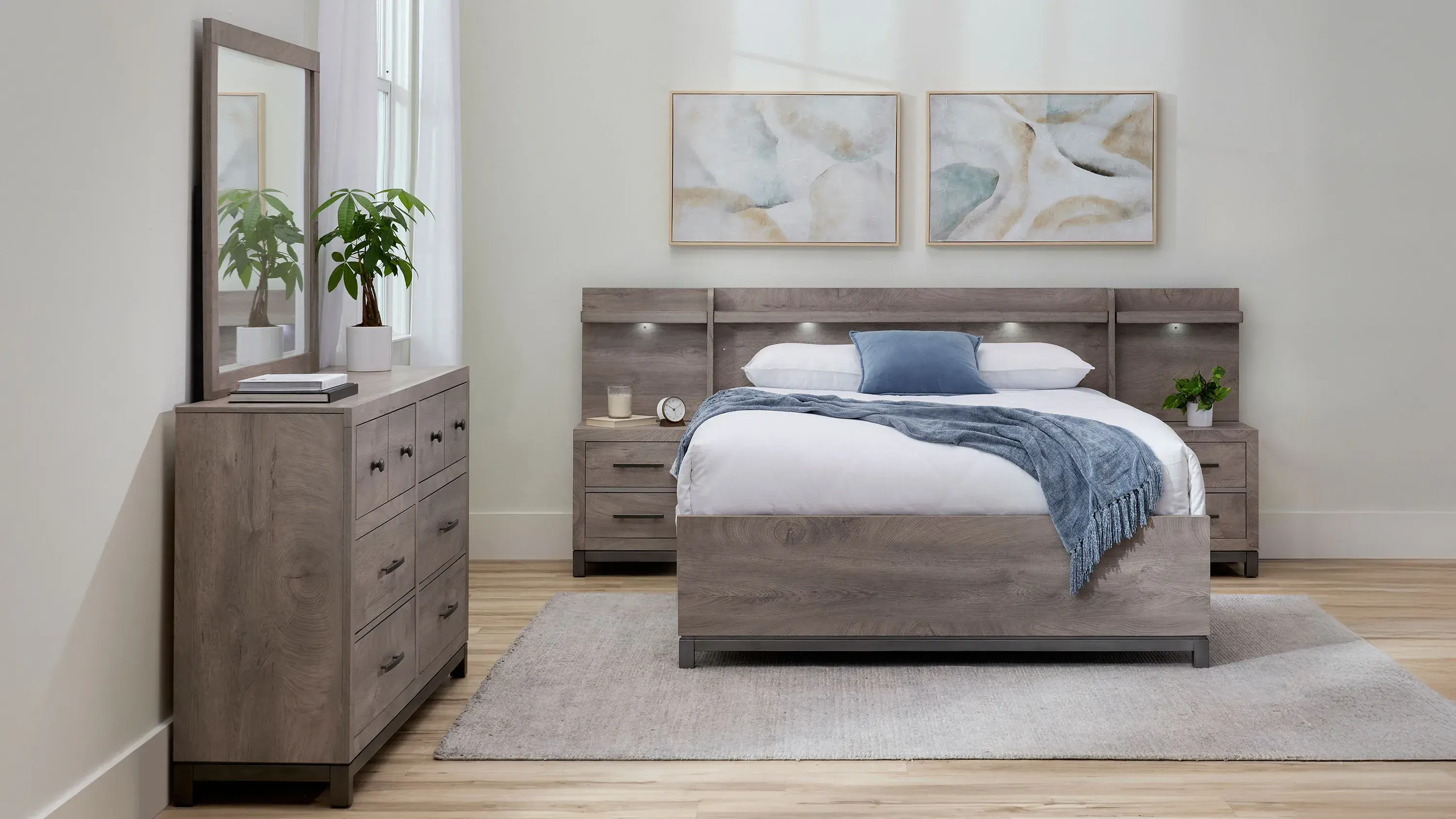 Rikki 7-pc. Wall Bed Bedroom Set | Raymour & Flanigan