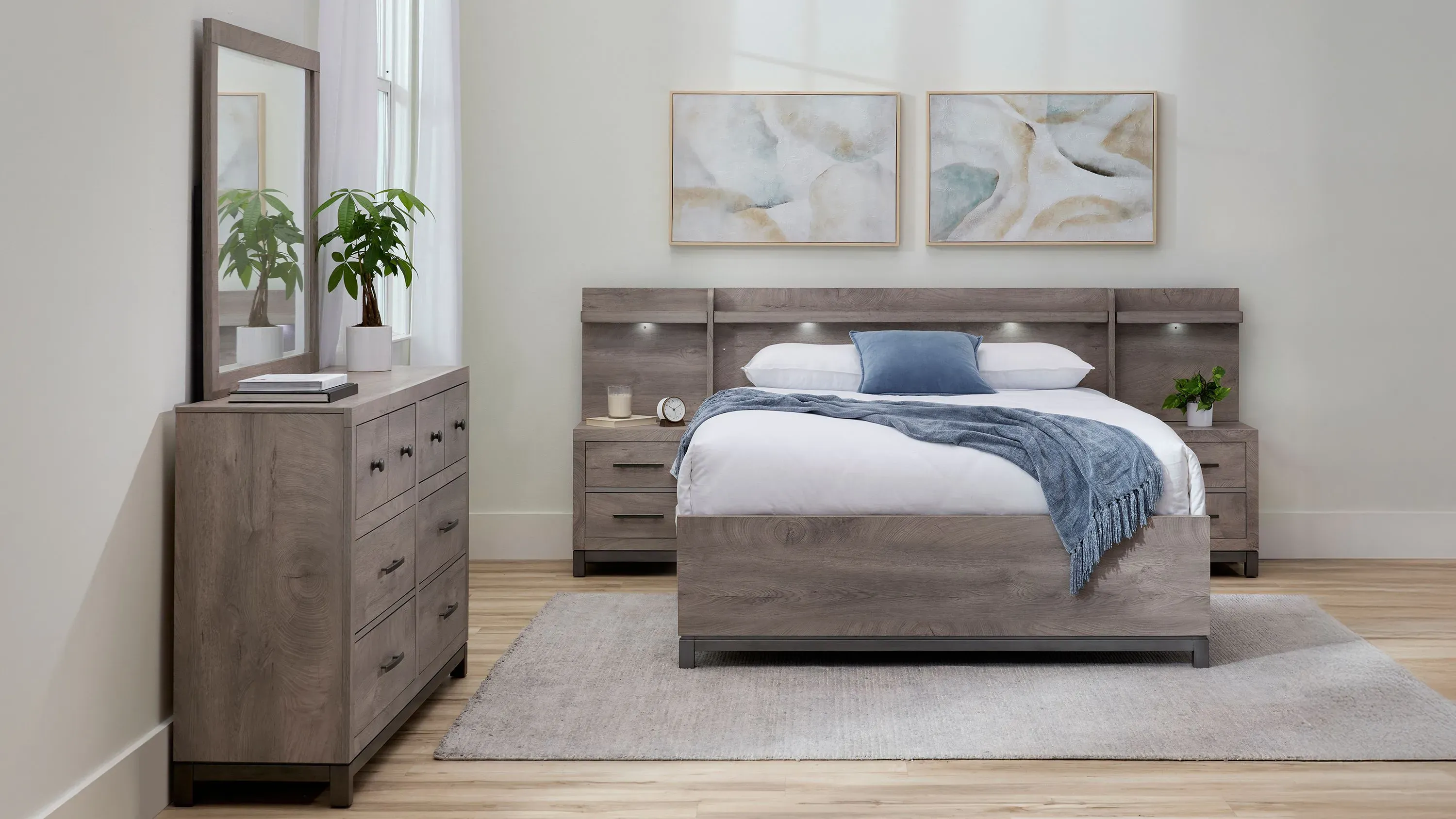 Rikki 7-pc. Wall Bed Bedroom Set | Raymour & Flanigan