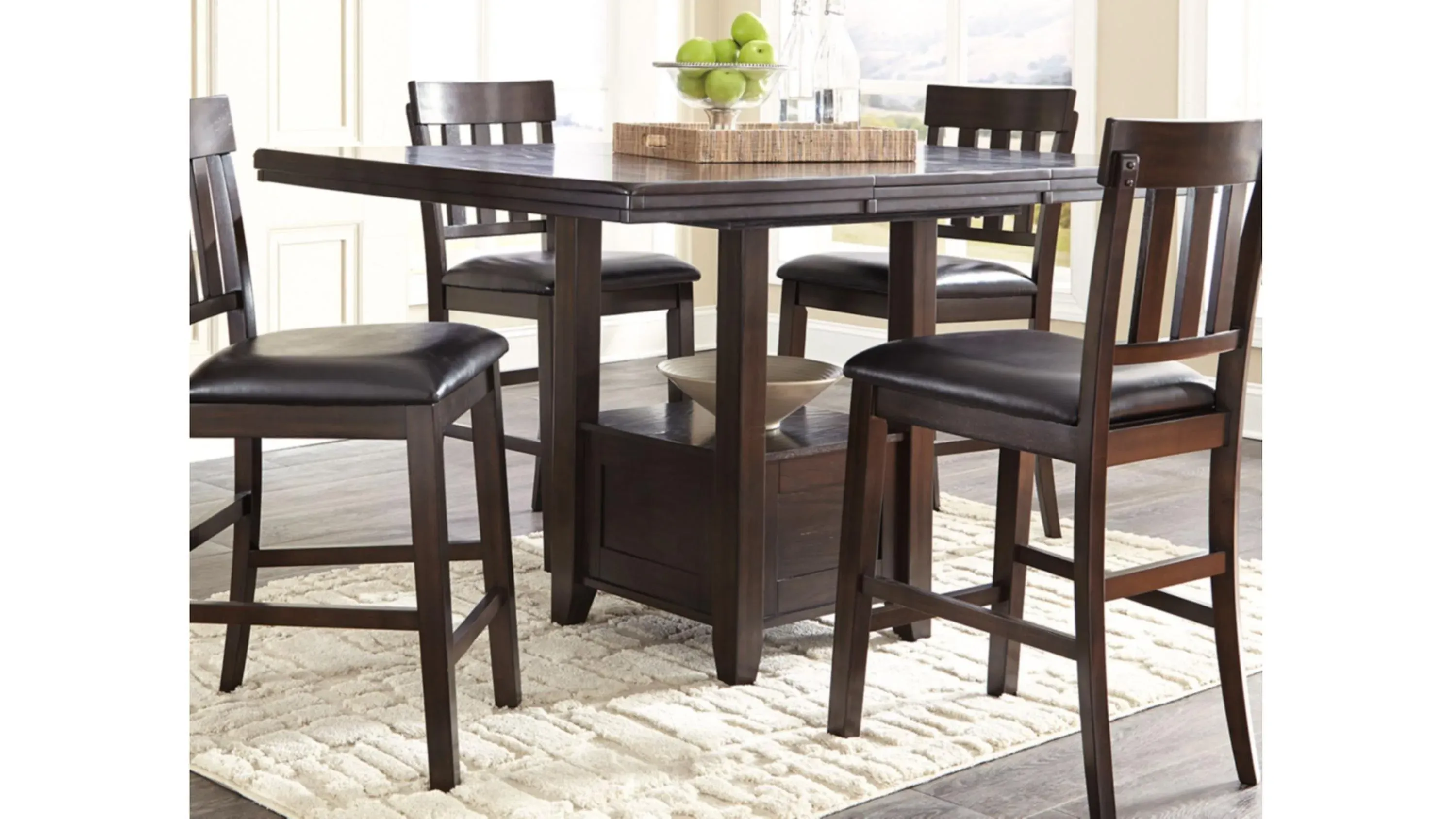 Haddigan Casual Rectangular Dining Room Counter Extendable Table Raymour Flanigan Raymour Flanigan