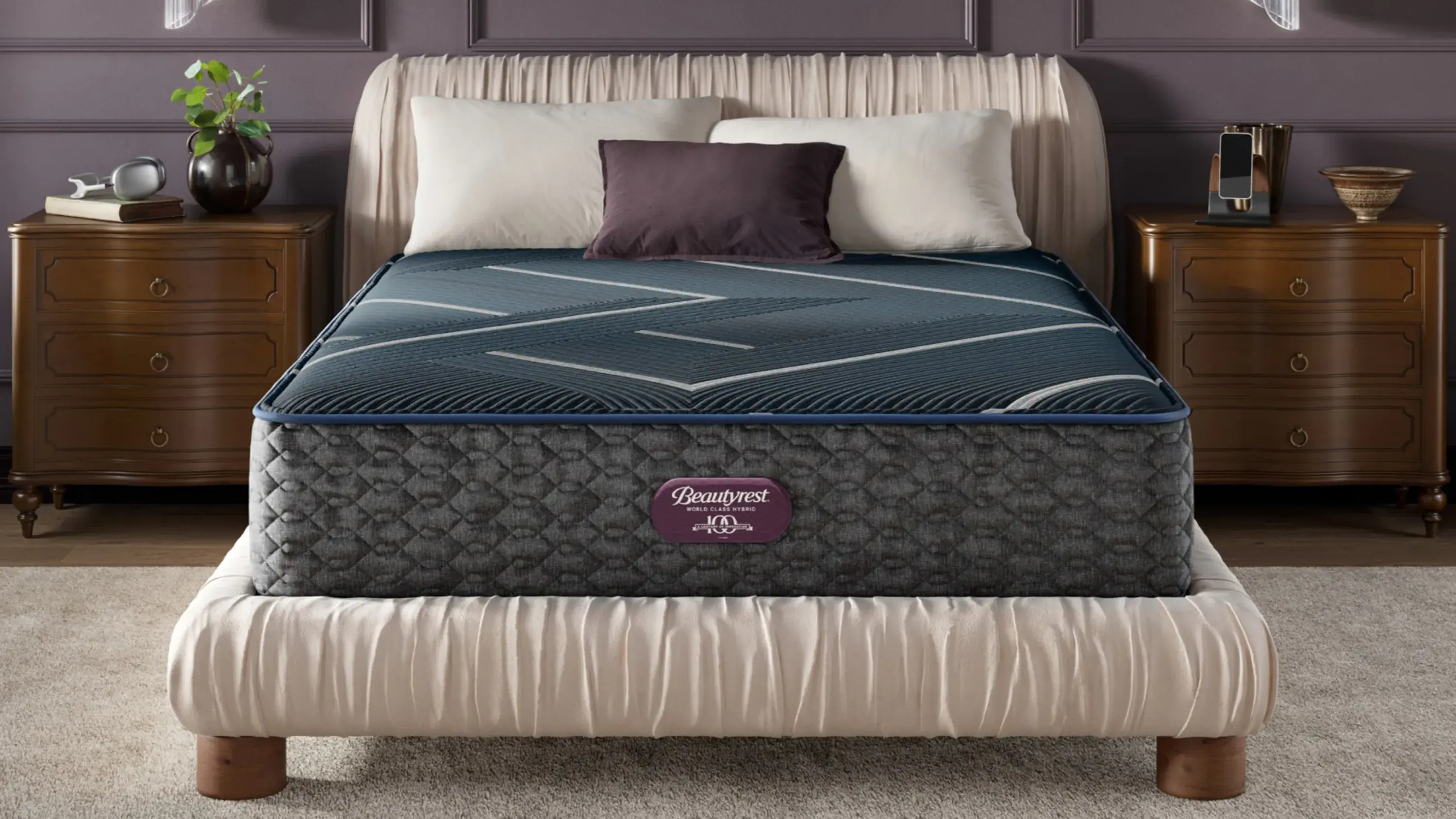 Beautyrest World Class Hybrid Level Four Plush Mattress - Thumbnail 3