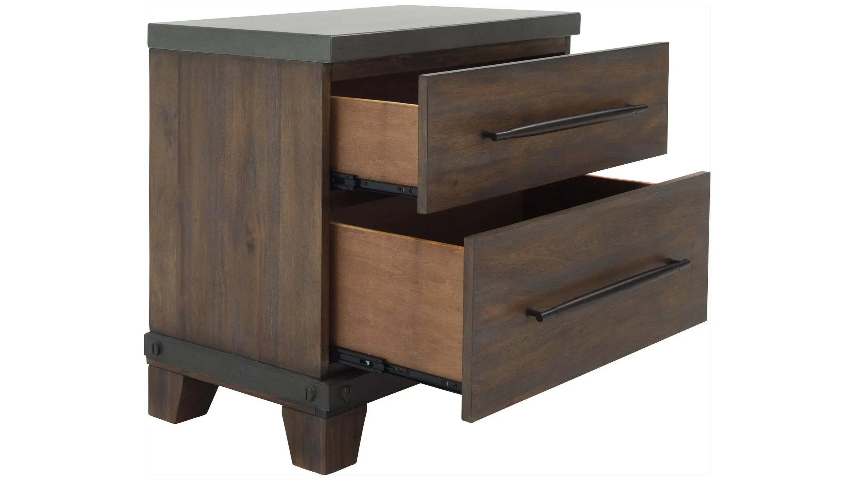Santa Cruz Nightstand w/ Dual USB Charger