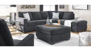 Adelson Chenille Right Arm Facing Chaise | Raymour & Flanigan