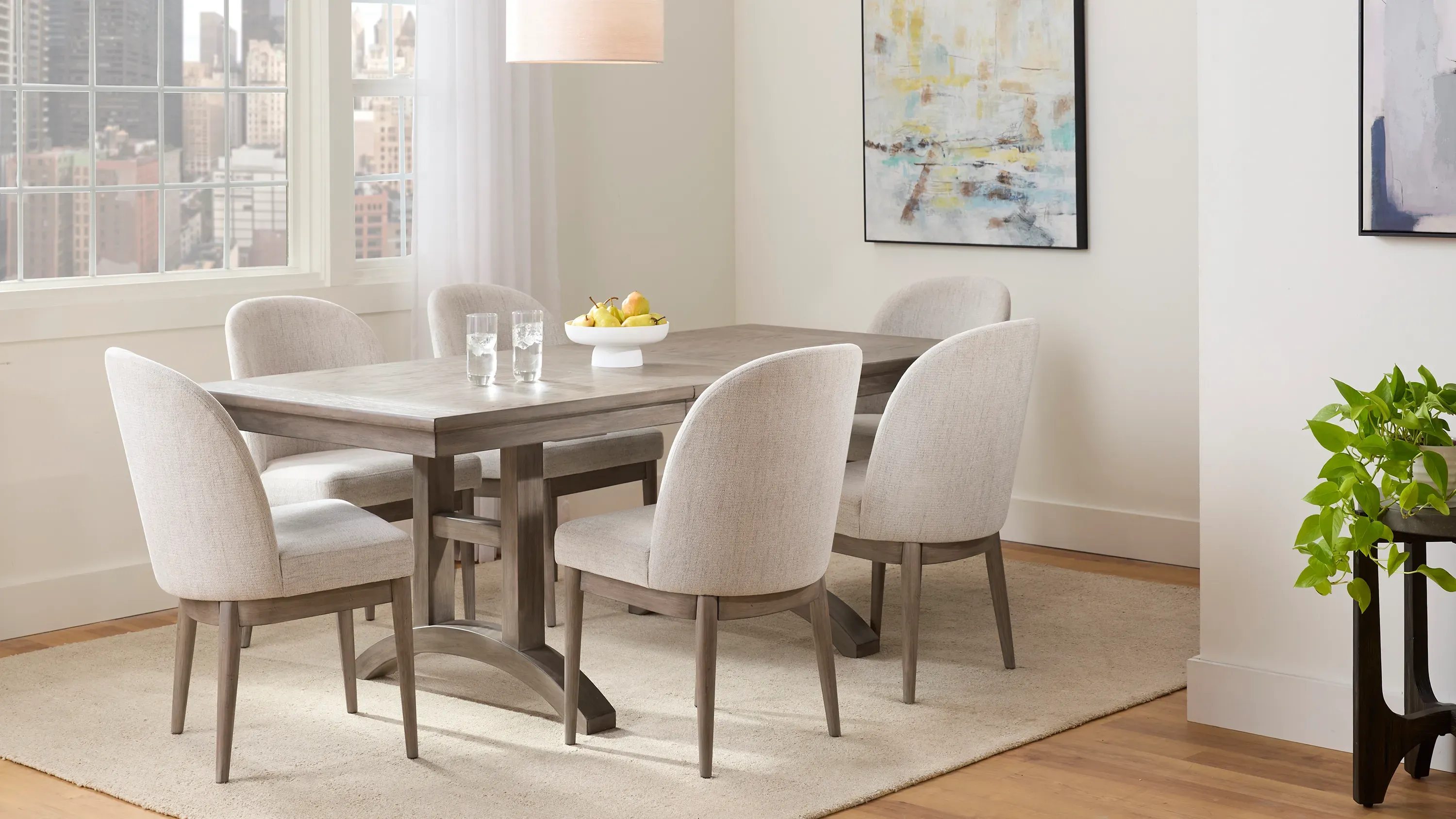 Zager 7-pc. Dining Set | Raymour & Flanigan