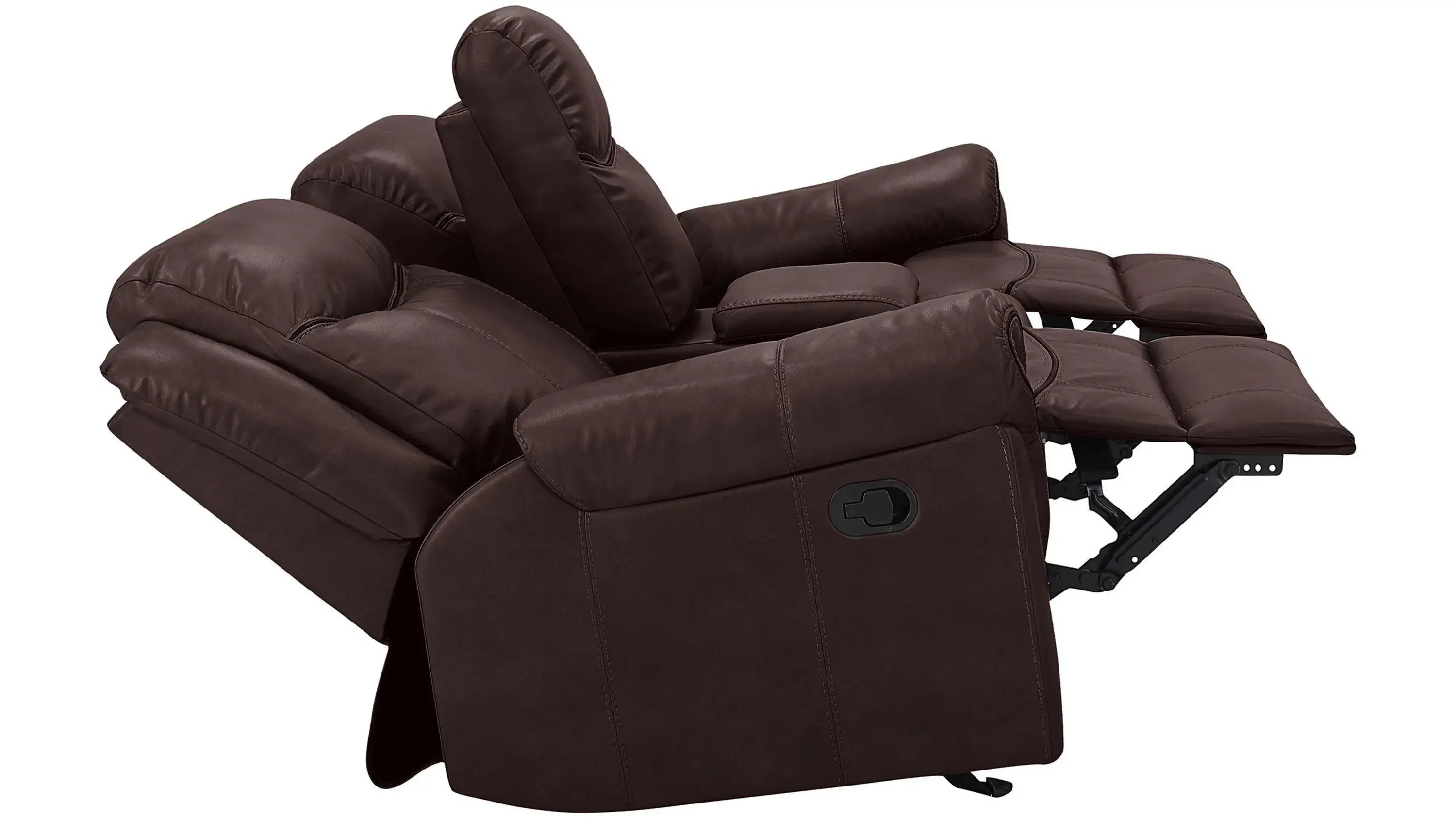 Bellanest Ross Gliding Reclining Console Loveseat - Thumbnail 2