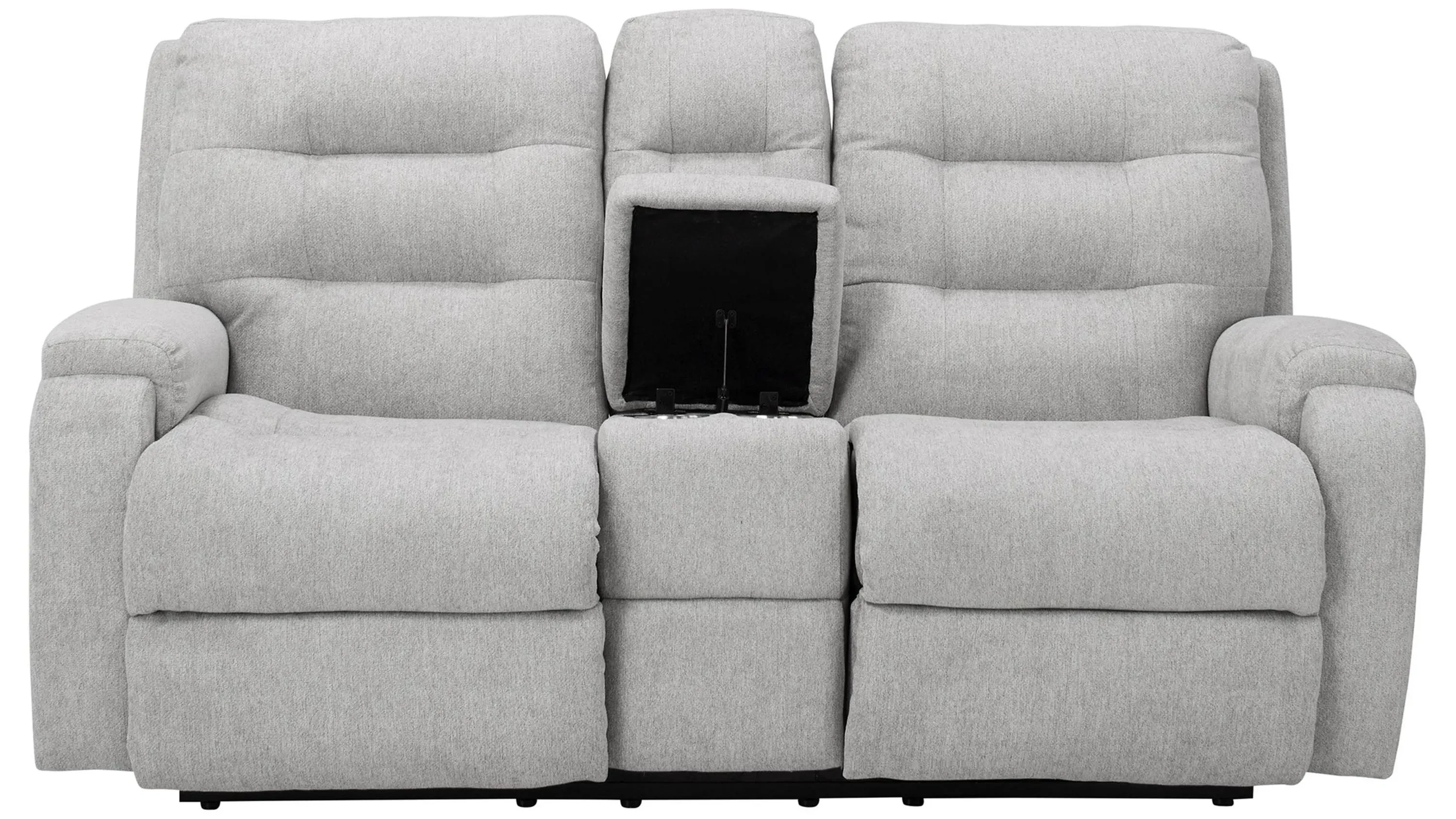 Halenbeck Power Reclining Loveseat w/ Console | Raymour & Flanigan