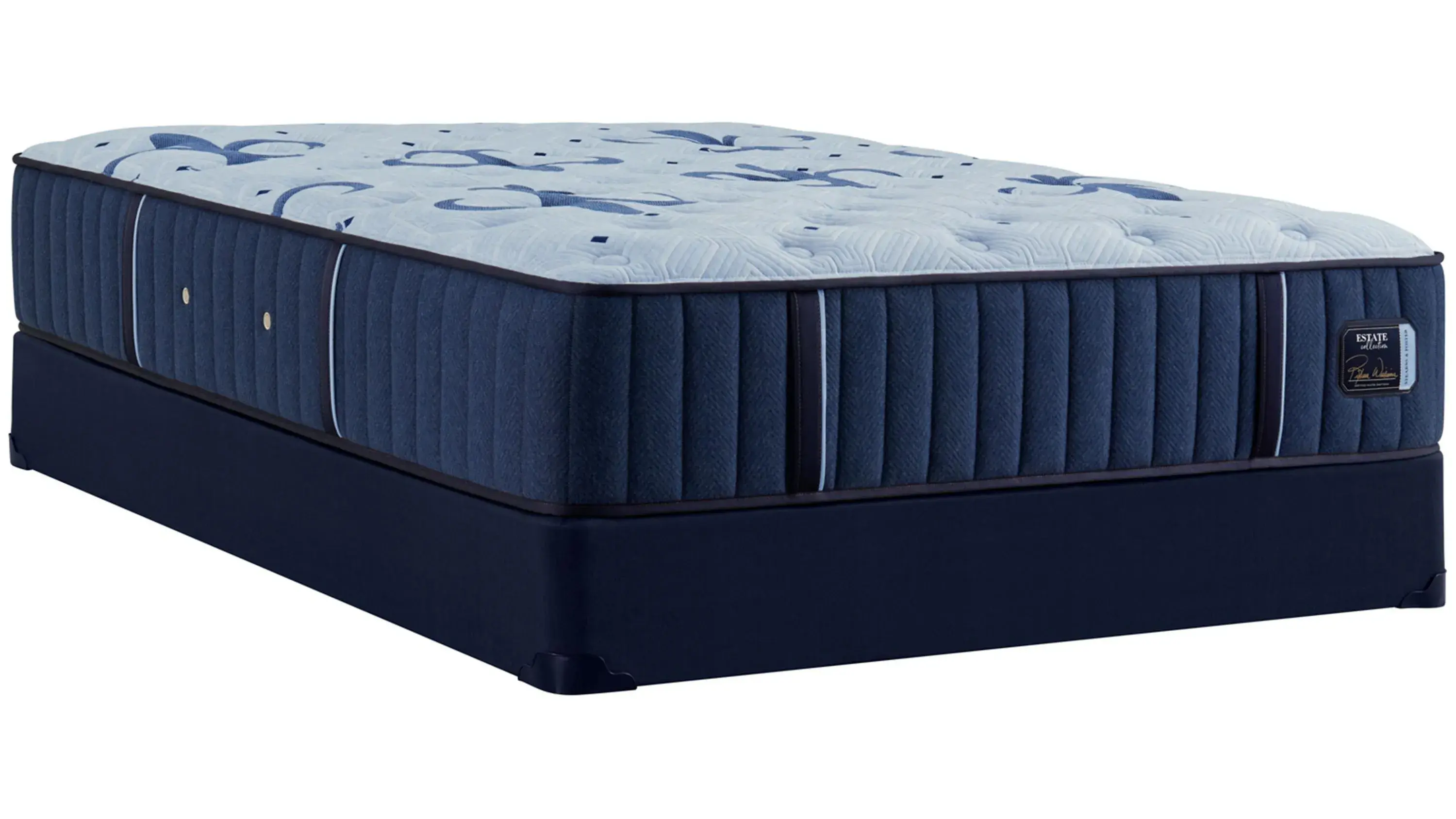 Stearns & Foster Lux Estate Reserve Soft Pillow Top King Mattress, Low Profile Mattress Set - Thumbnail 2